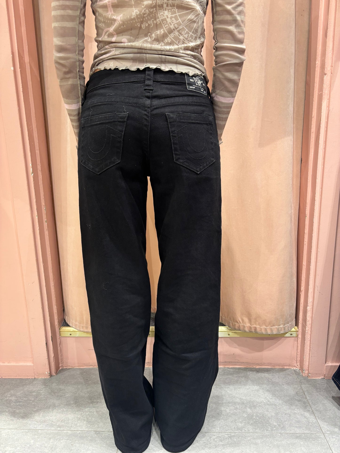 True Religion Bobbi Baggy Black