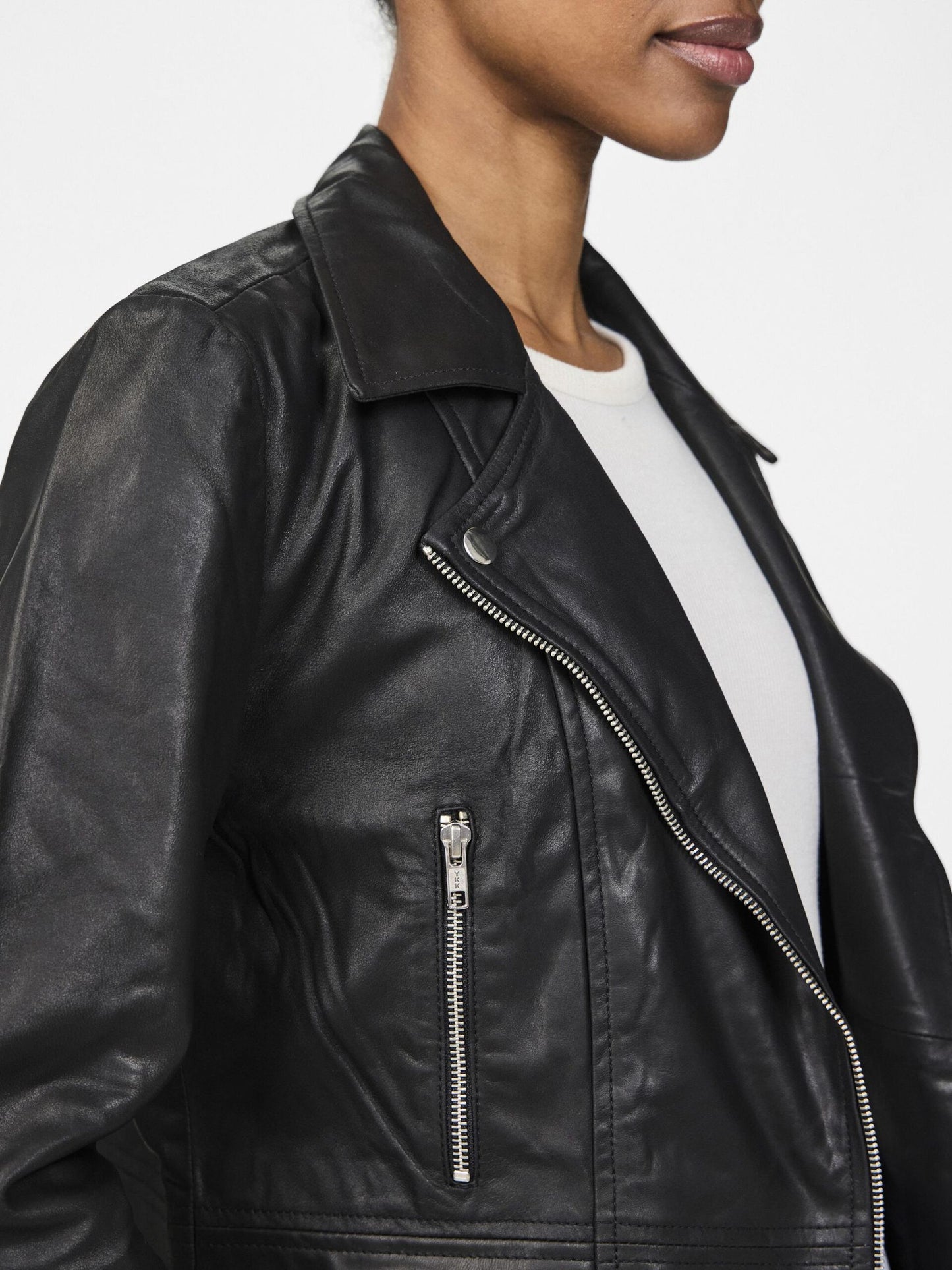 YAS Sophie Leather Jacket