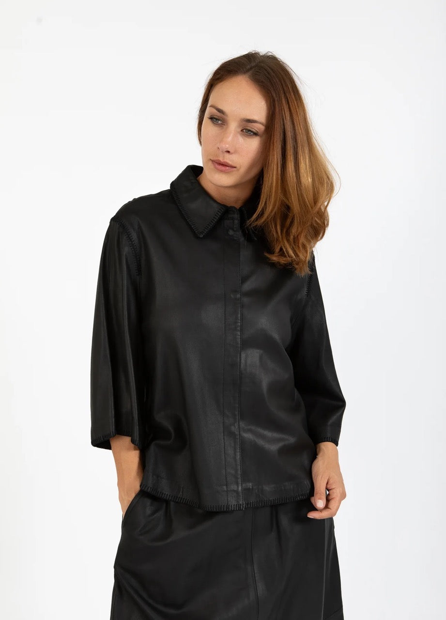 Coster Copenhagen Leather Overshirt