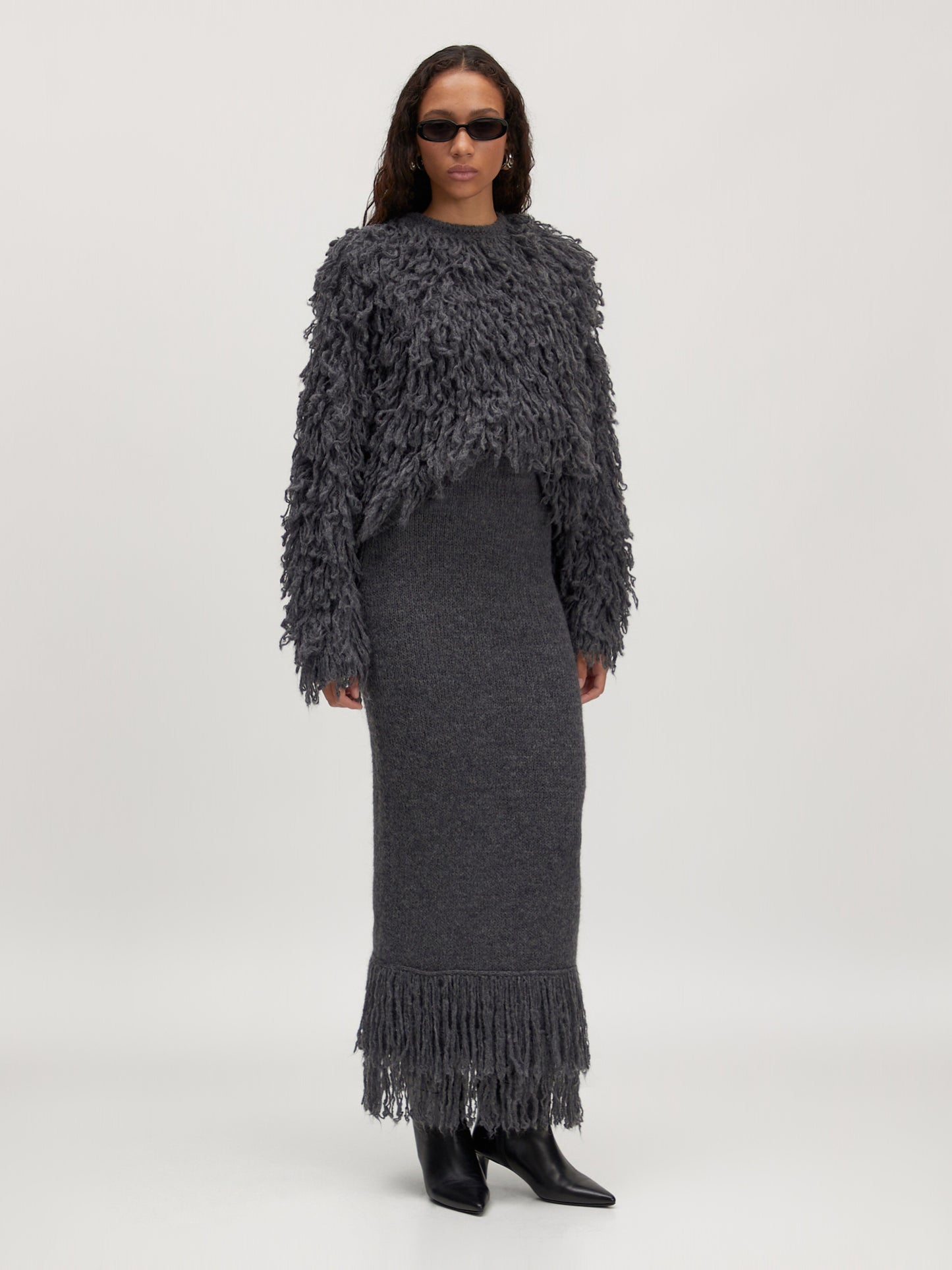 EDITED Jazlyn Alpaca Wool Skirt