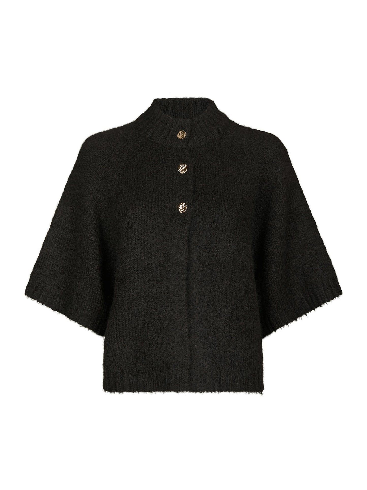 Neo Noir Benuta Fluffy Knit Cardigan