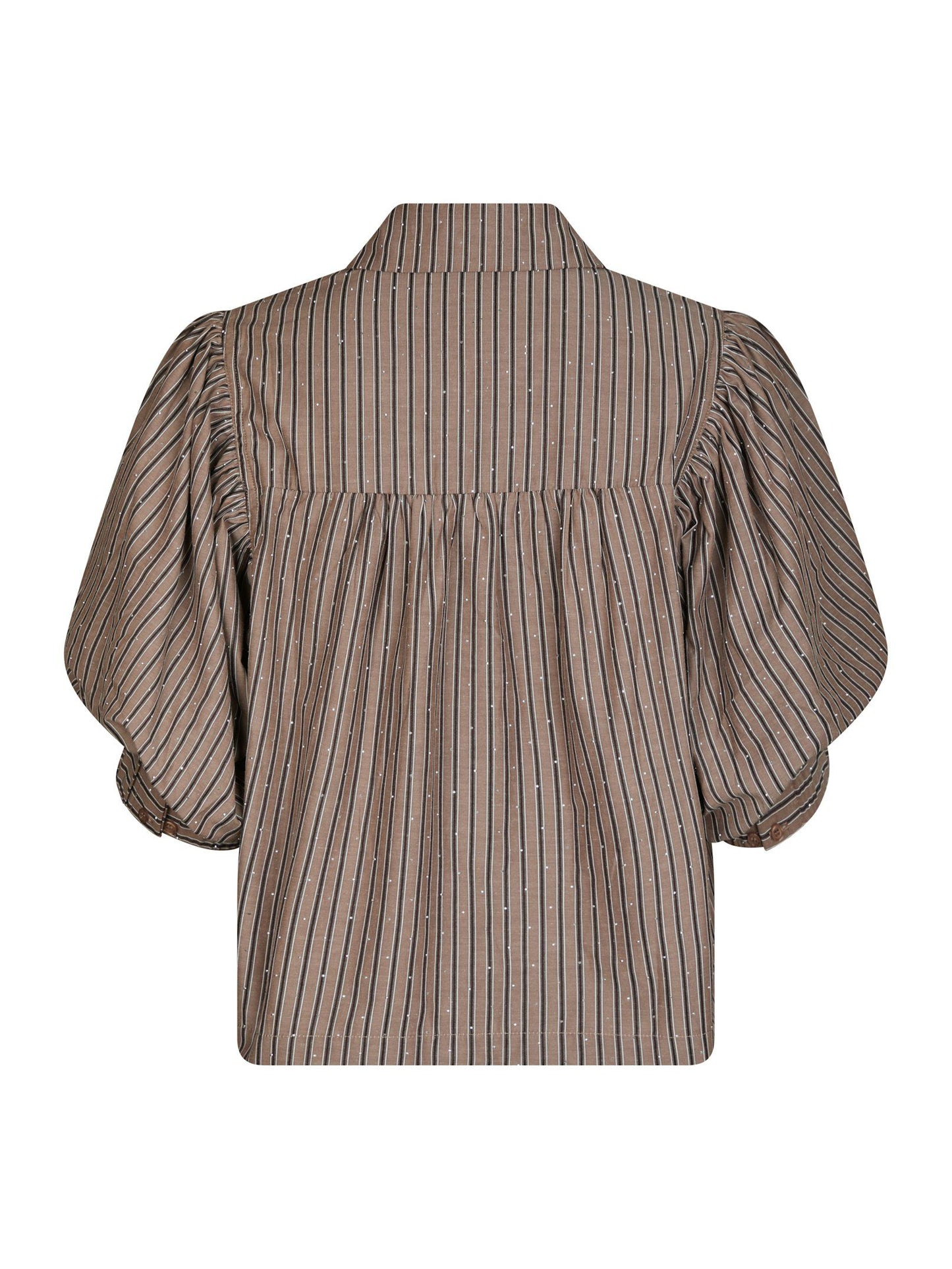 Neo Noir Etta Soft Stripe Stone Shirt