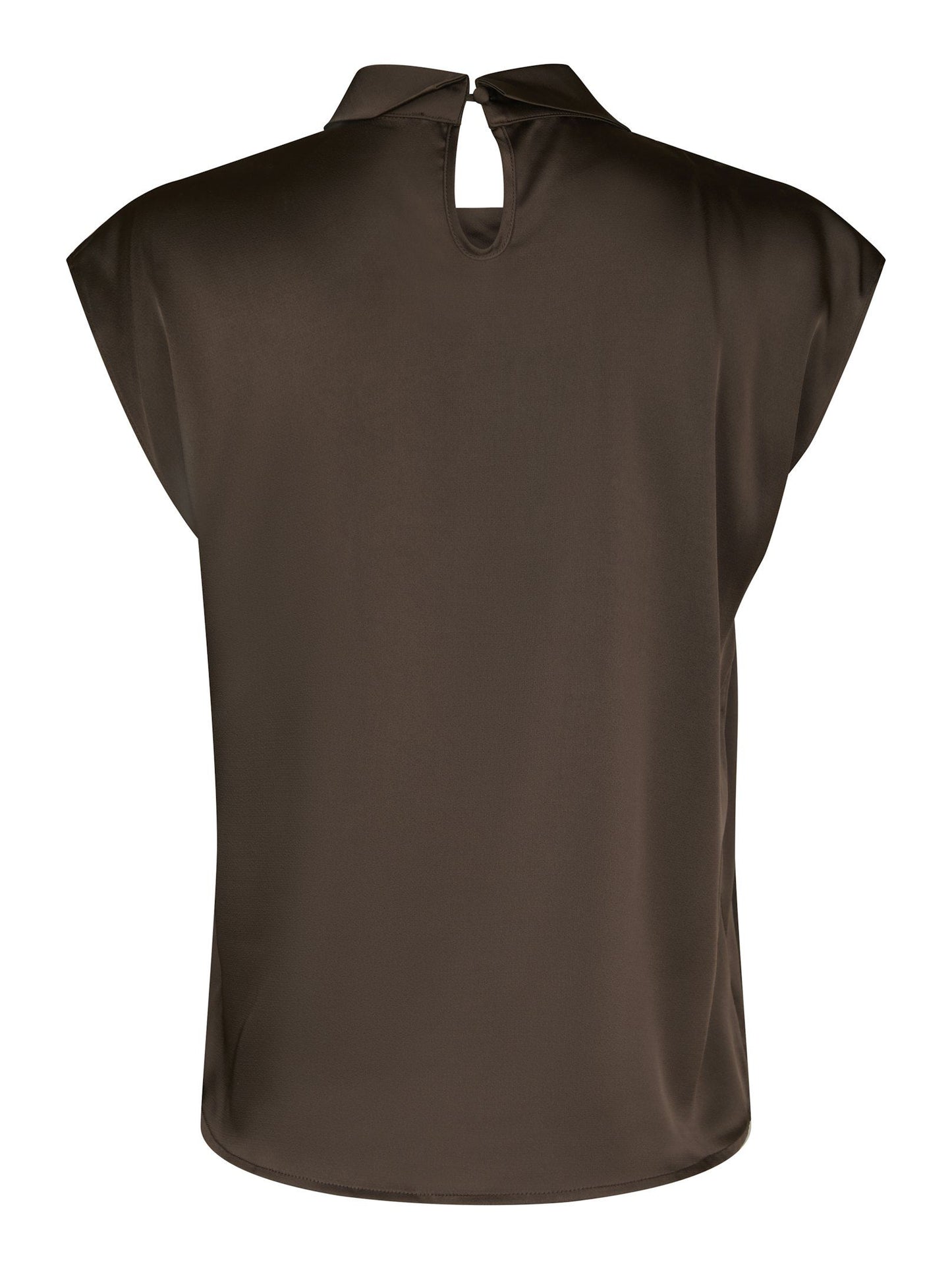 Neo Noir Fleur Drapy Satin Blouse
