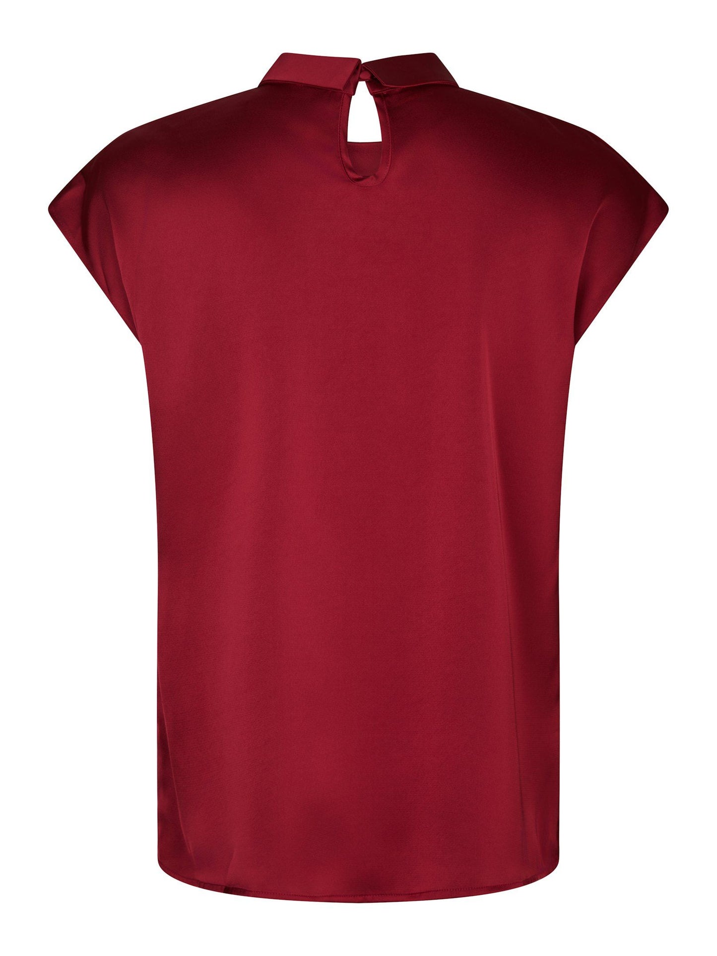 Neo Noir Fleur Drapy Satin Blouse