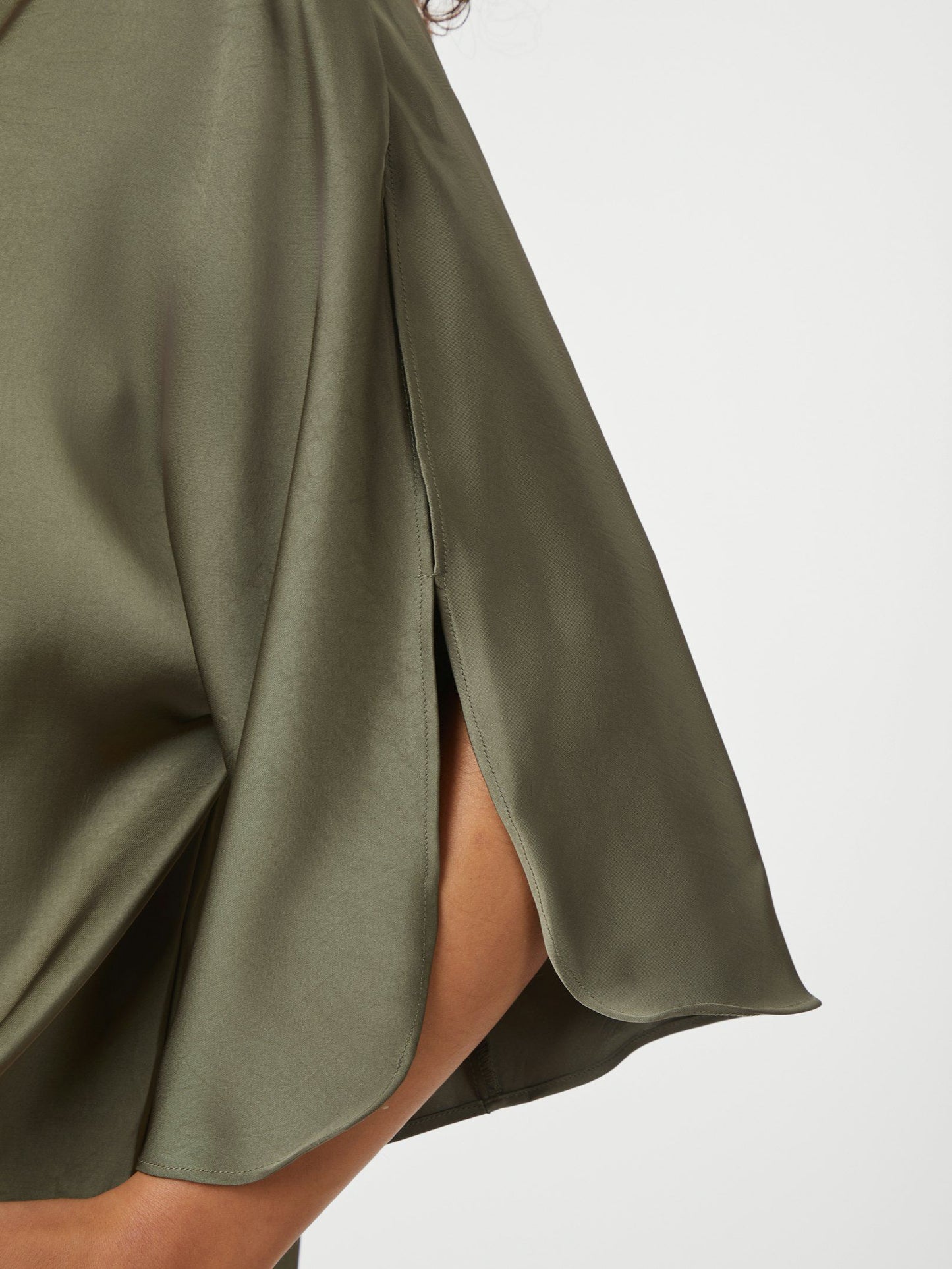 Neo Noir Liora Heavy Sateen Blouse
