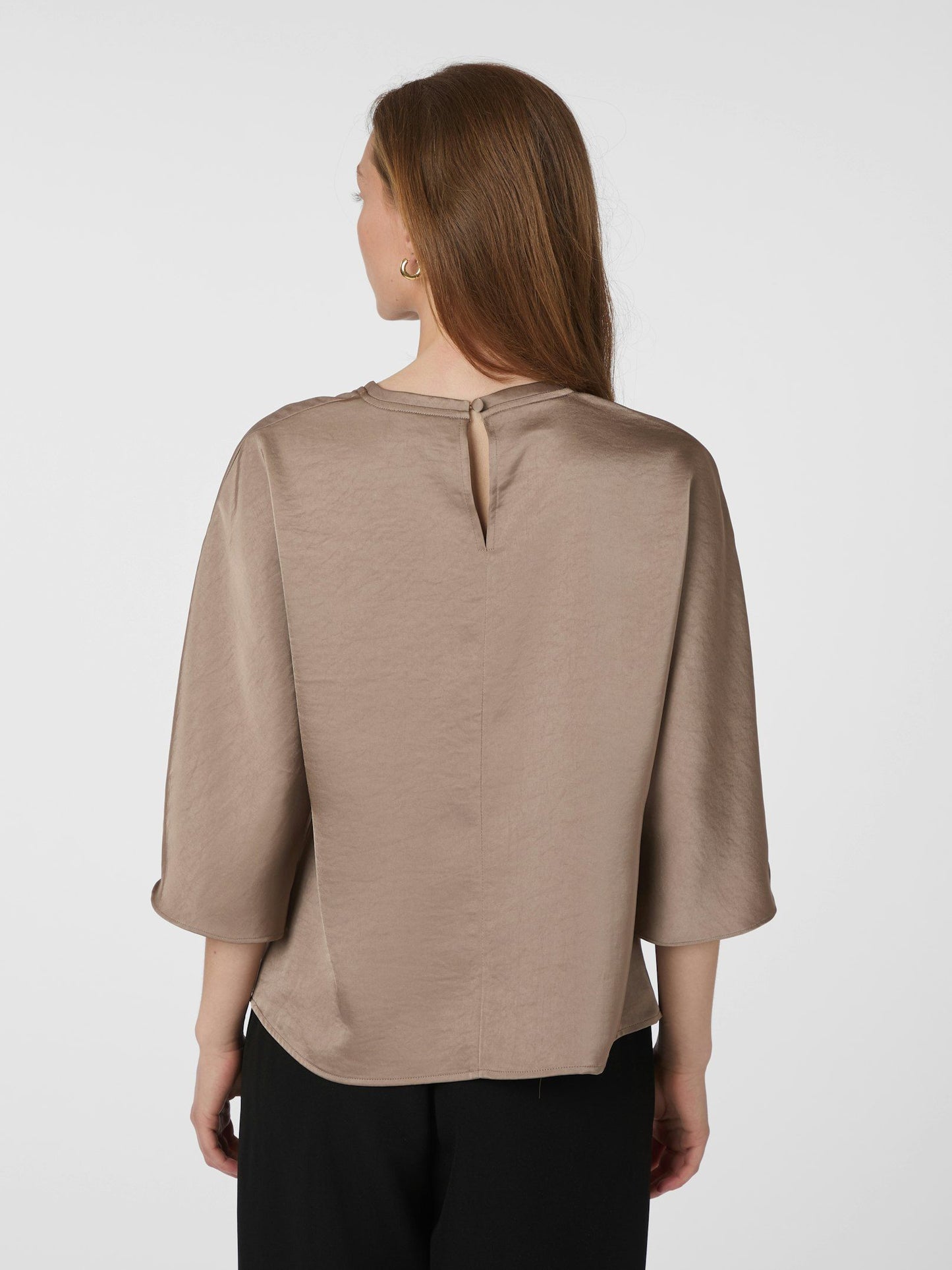 Neo Noir Liora Heavy Sateen Blouse