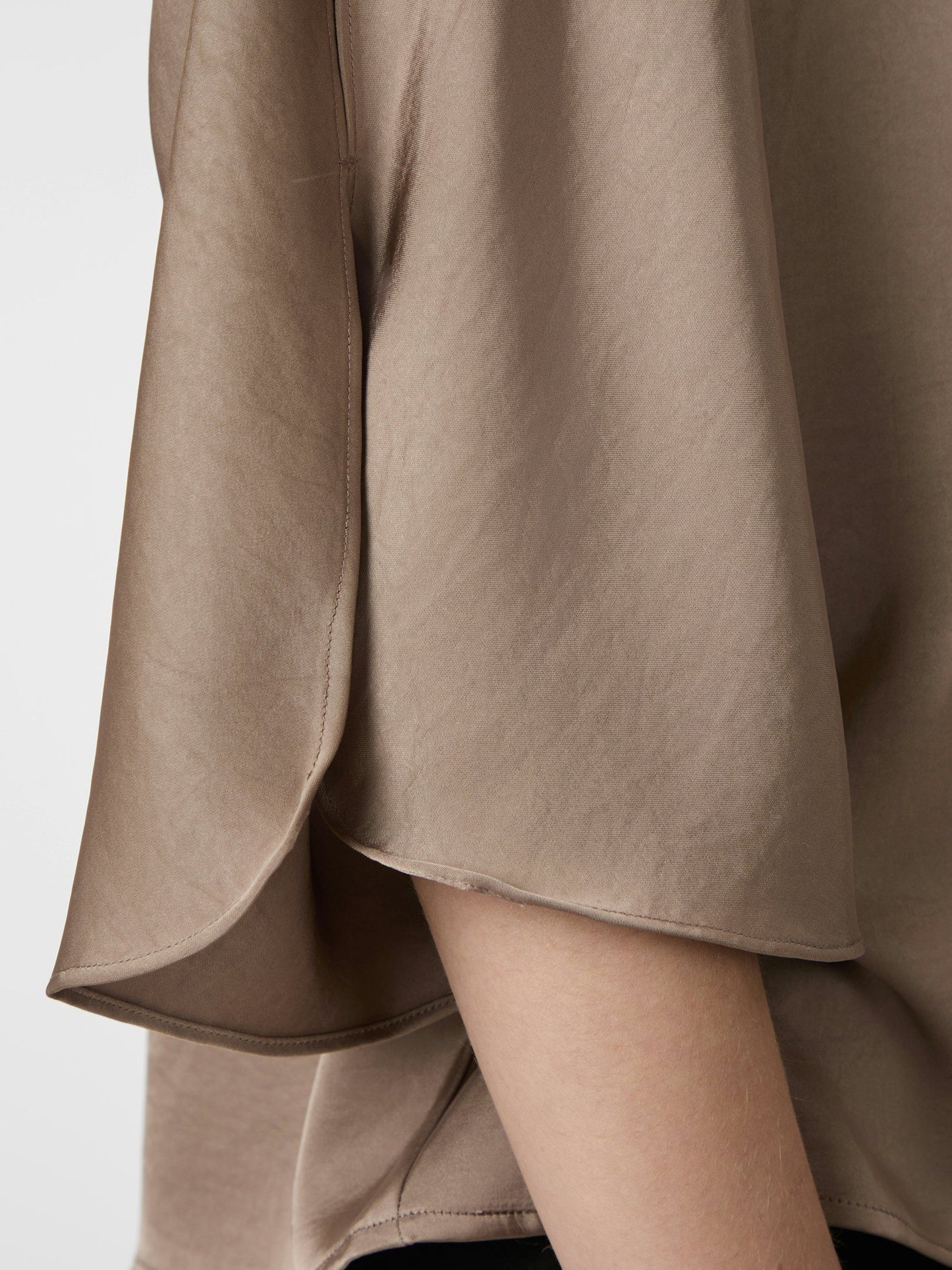 Neo Noir Liora Heavy Sateen Blouse