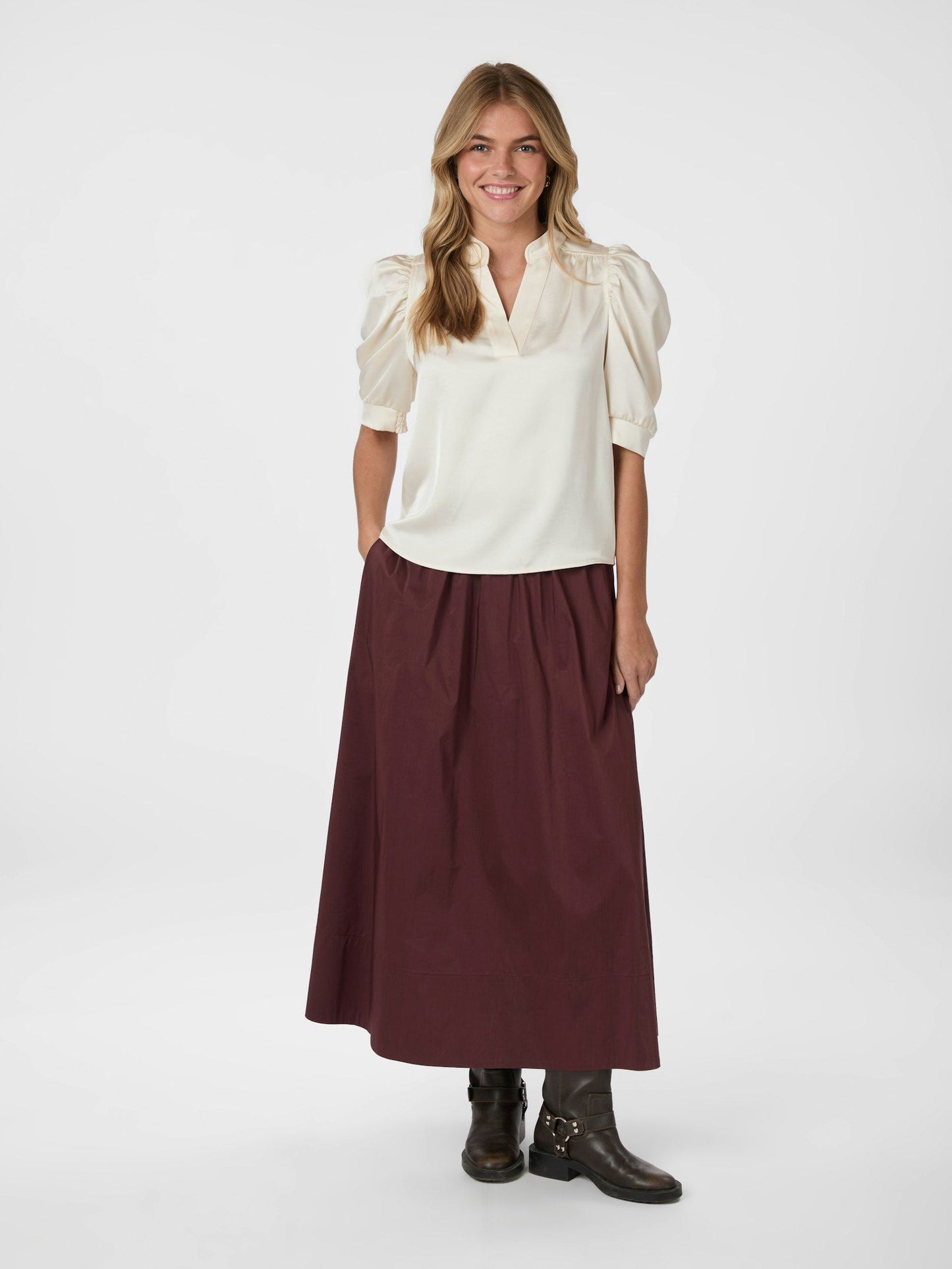 Neo Noir Roella Heavy Sateen Blouse