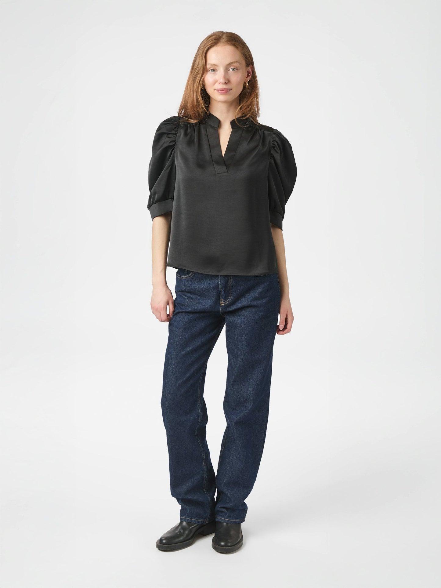 Neo Noir Roella Heavy Sateen Blouse