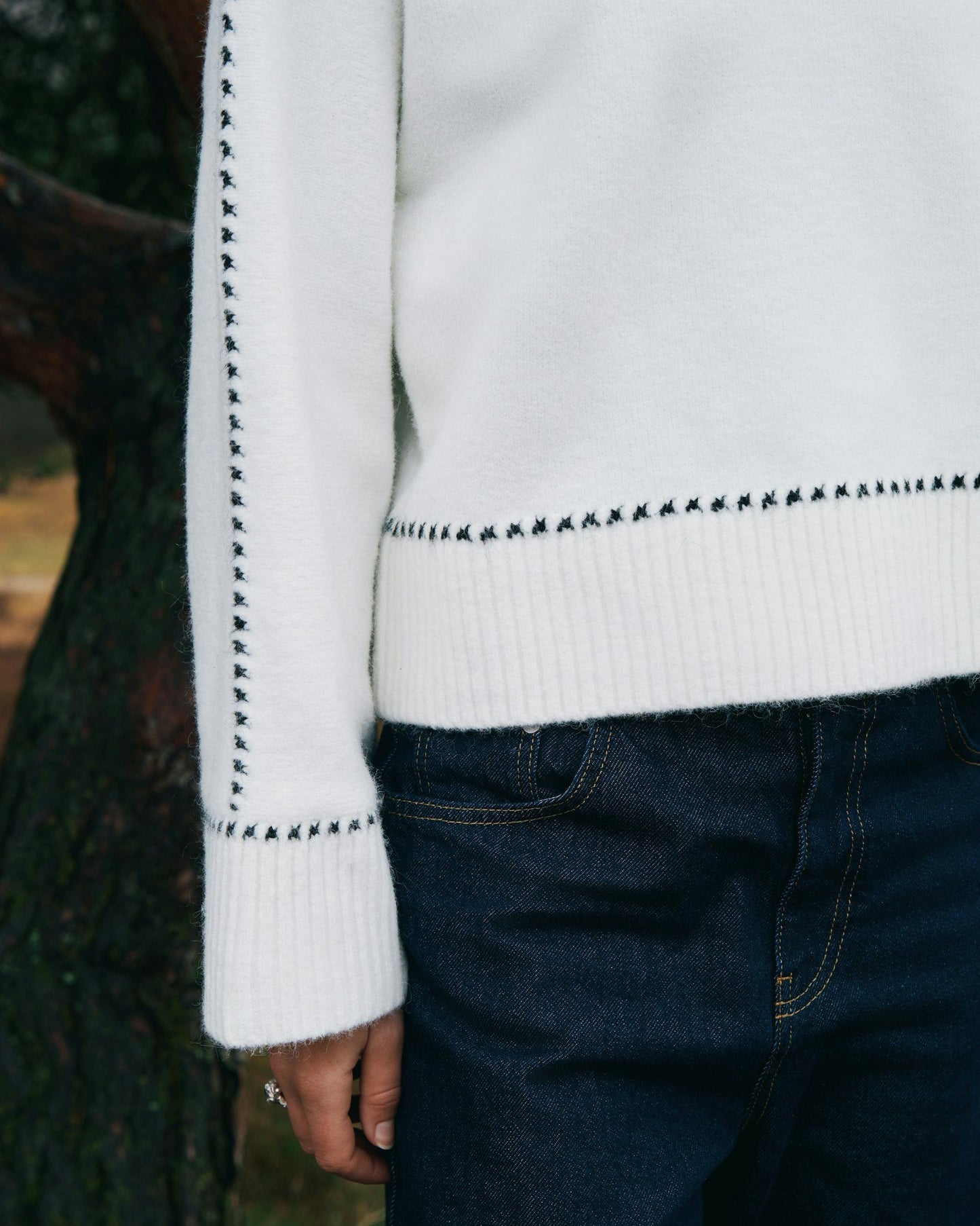 Neo Noir Roeme Knit Stich Blouse