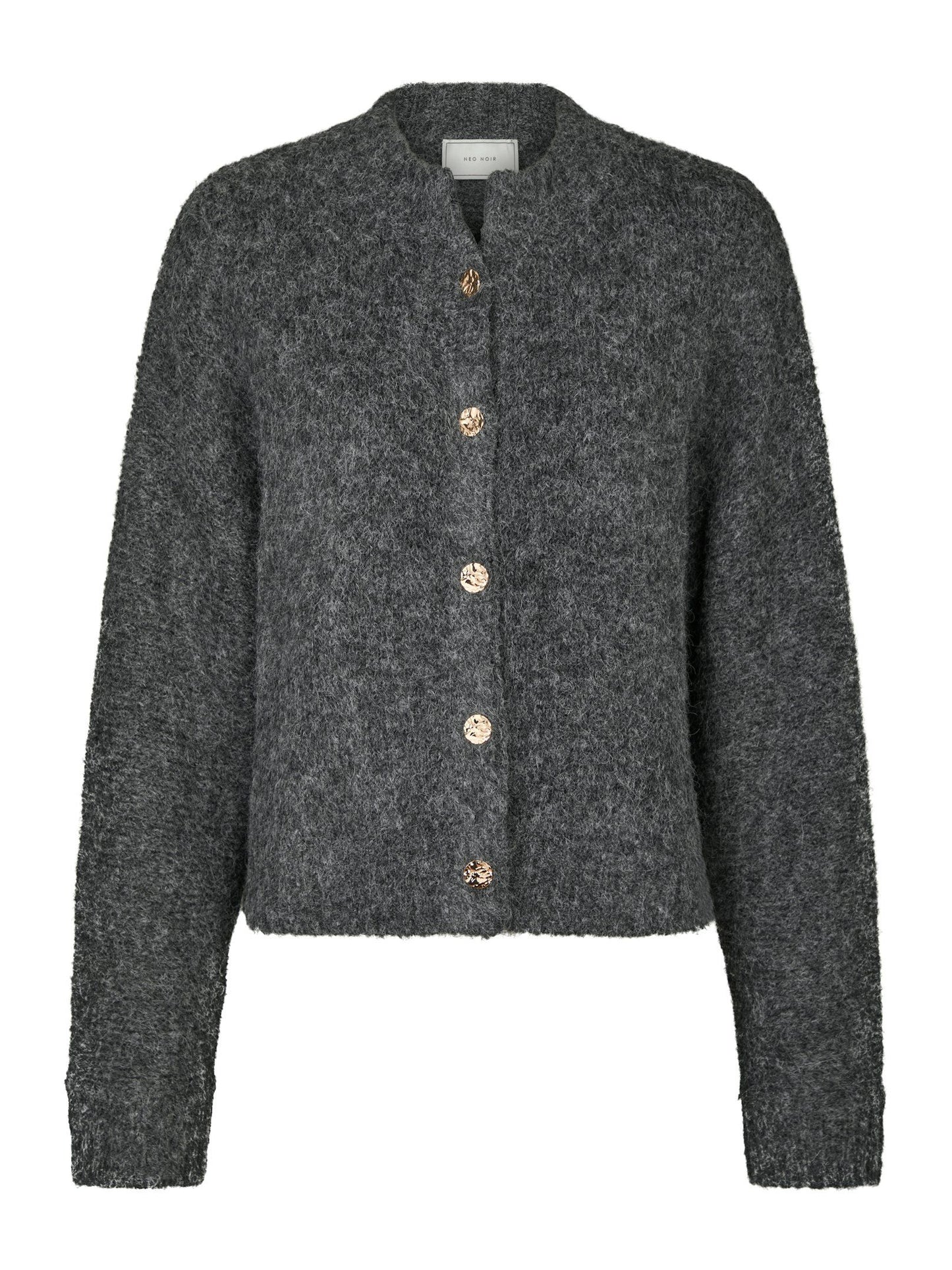 Neo Noir Taura Fluffy Knit Cardigan
