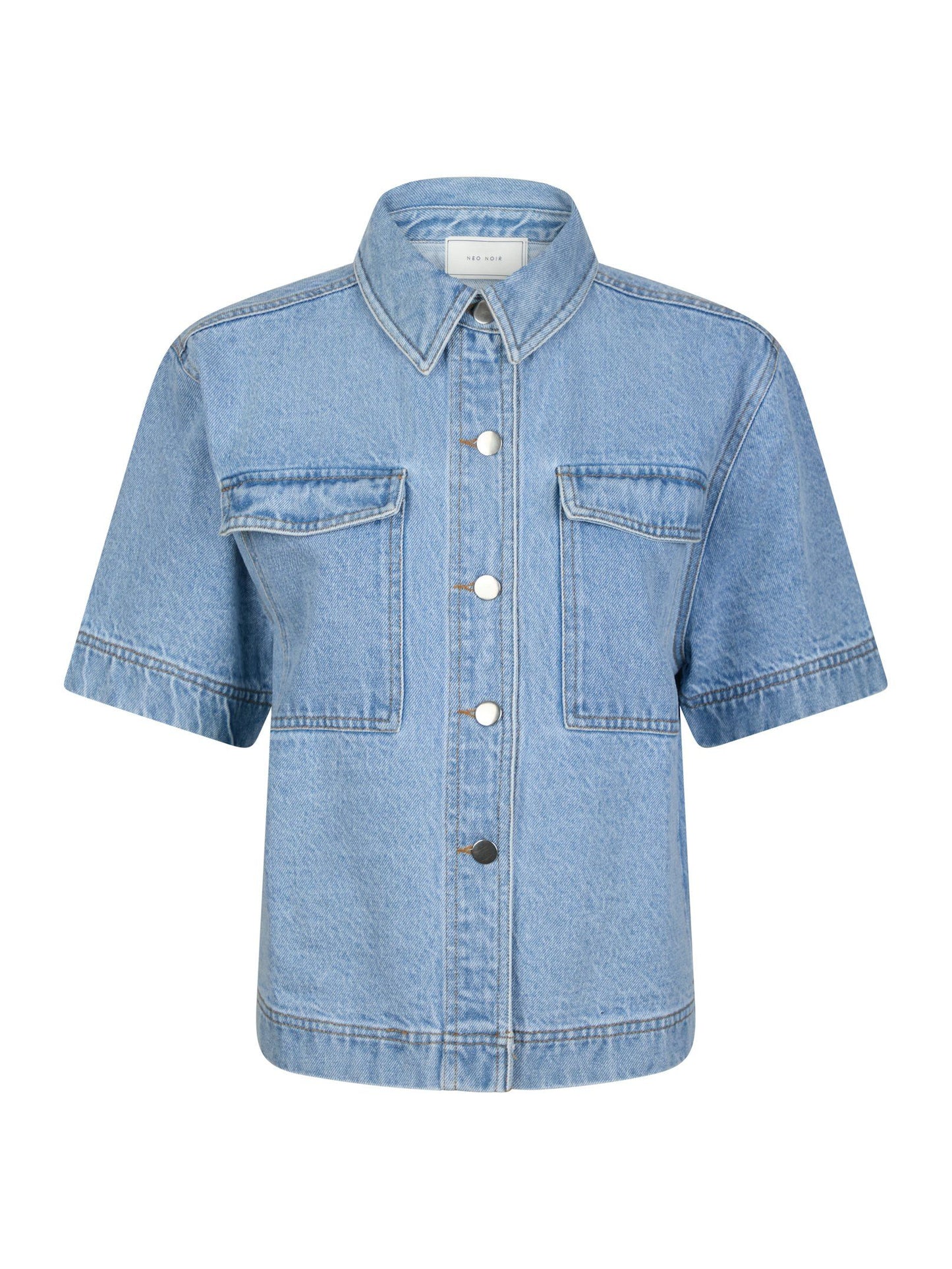 Neo Noir Tiki Denim Skjorta