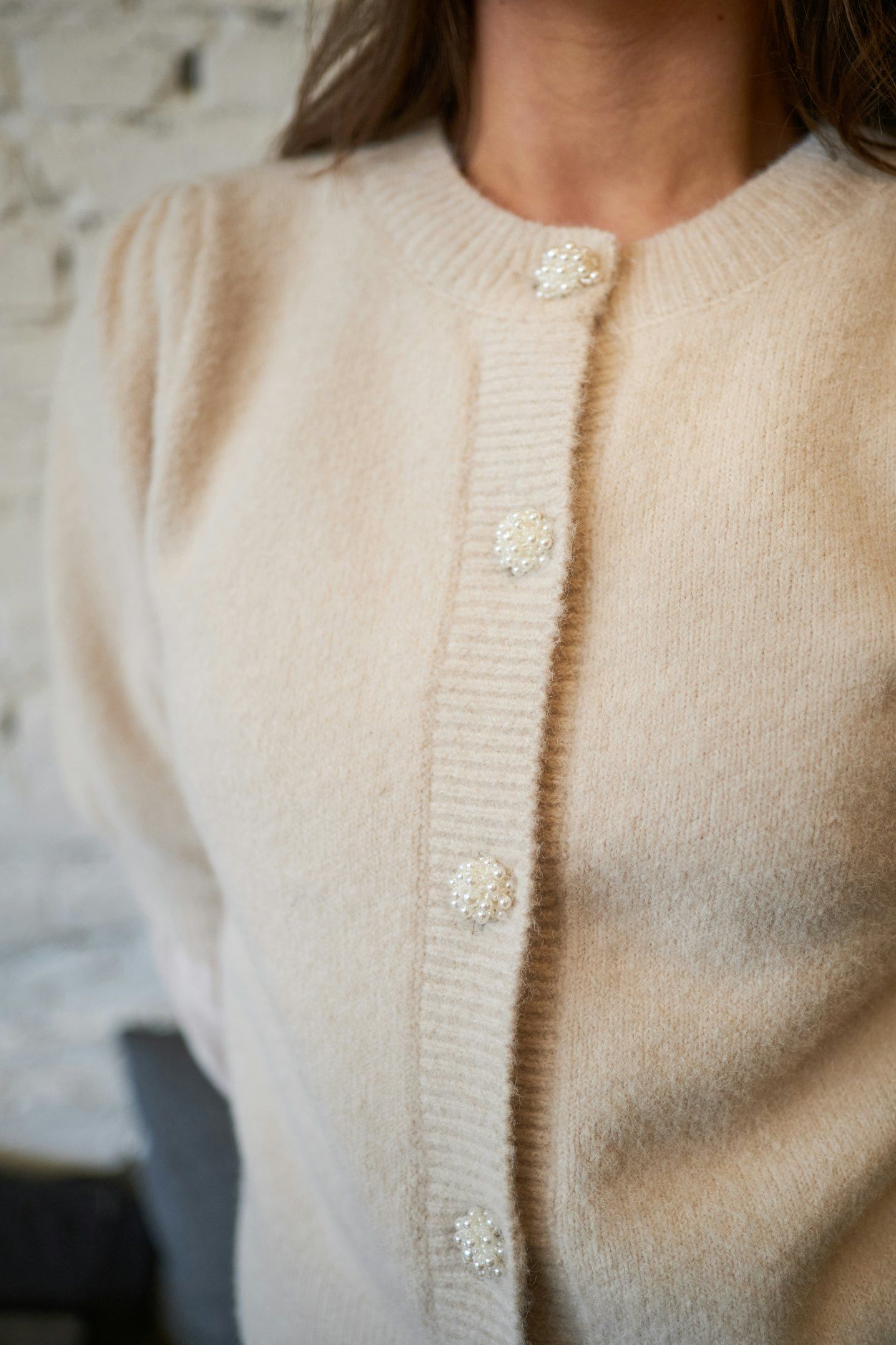 Neo Noir Trudy Deco Knit Kofta