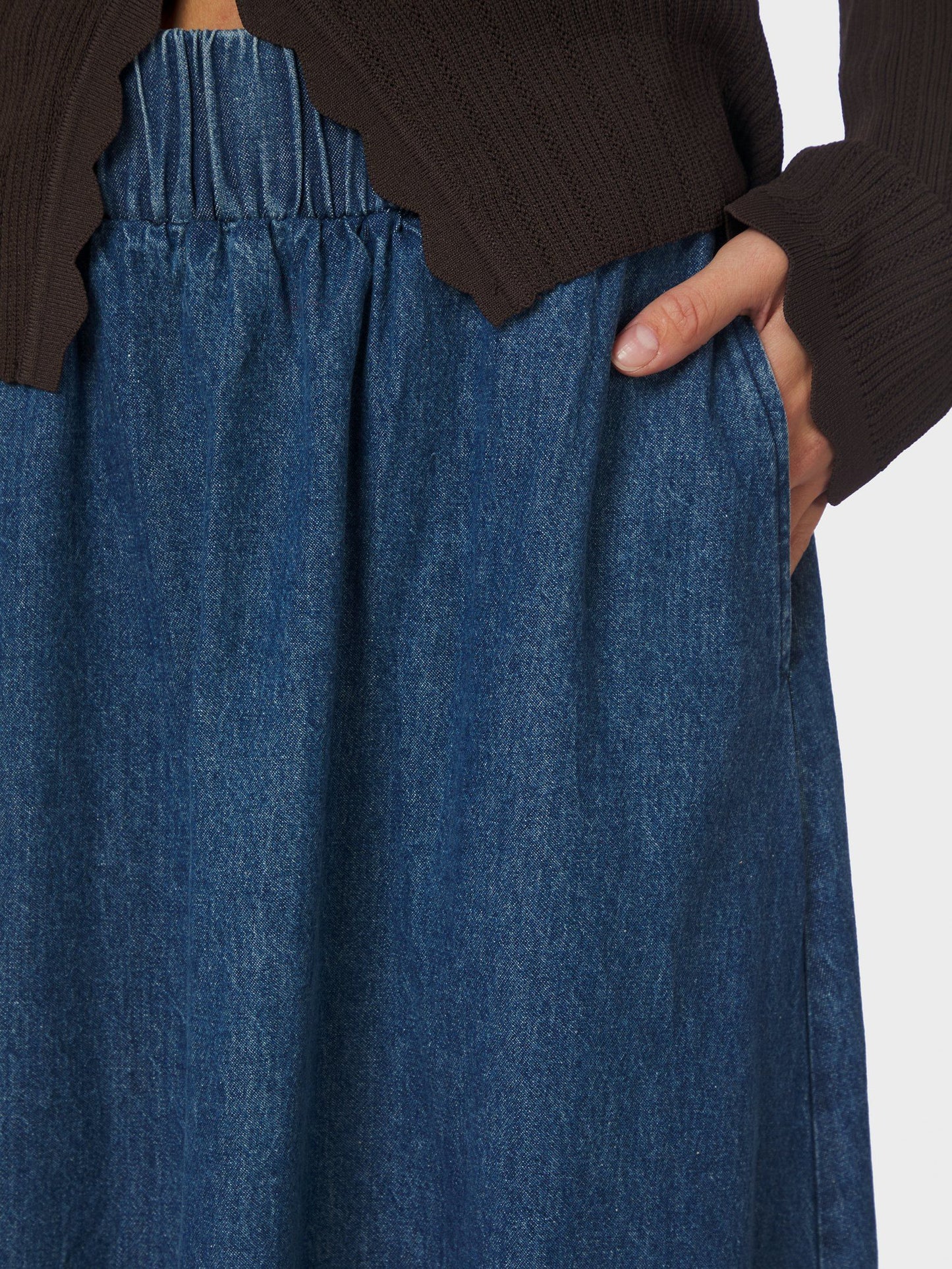 Neo Noir Yara Denim Skirt