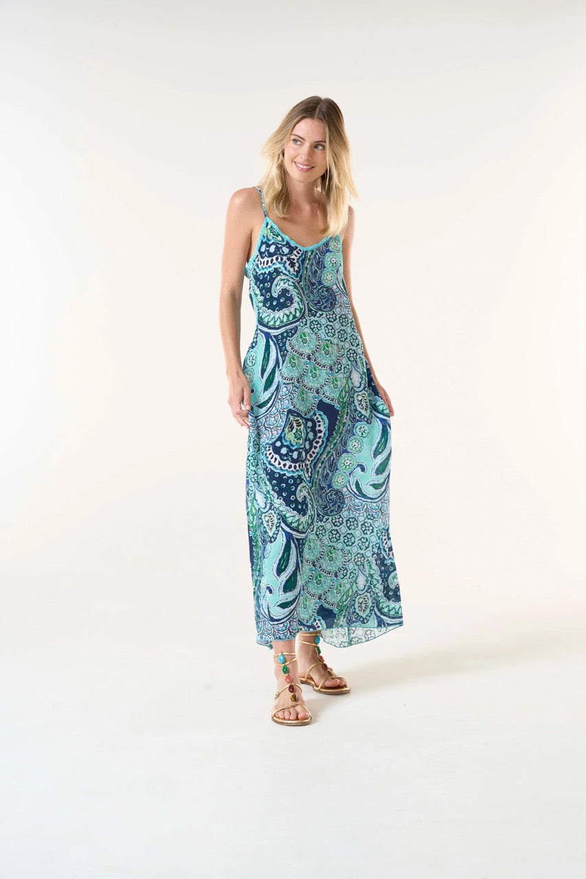 One Season Antoinette Slip Brazil Blue