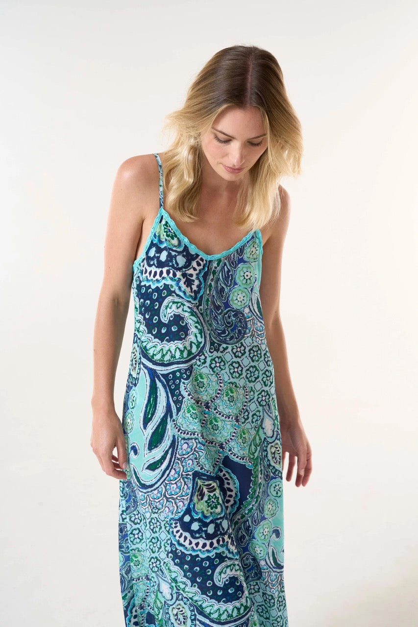 One Season Antoinette Slip Brazil Blue