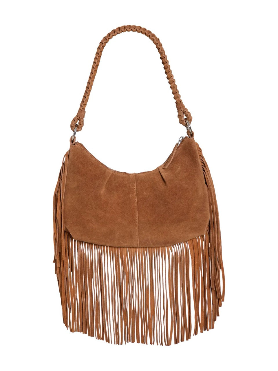 Vila Vikaffo Fringe Suede Bag
