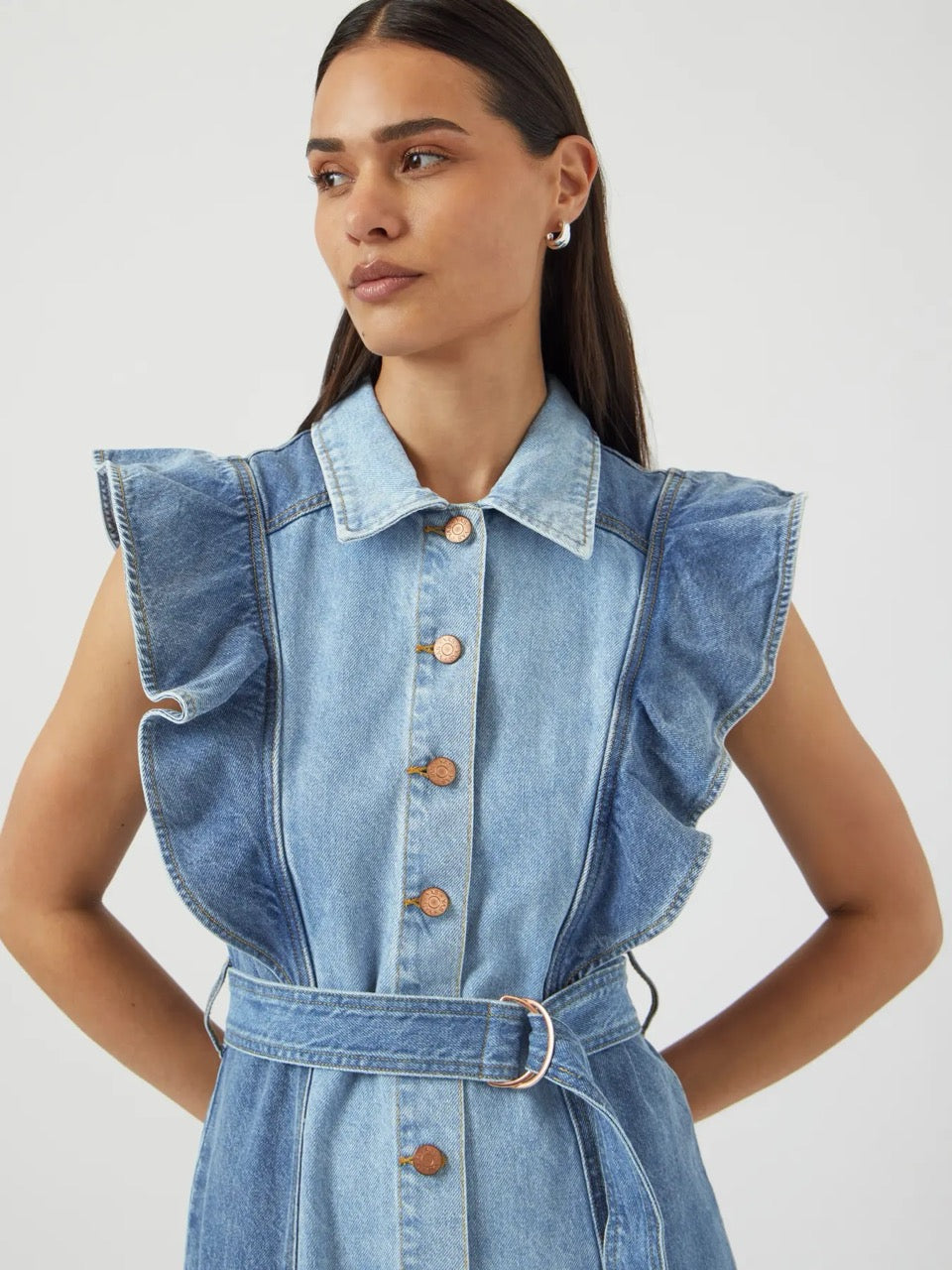 YAS Cawi Denim Klänning