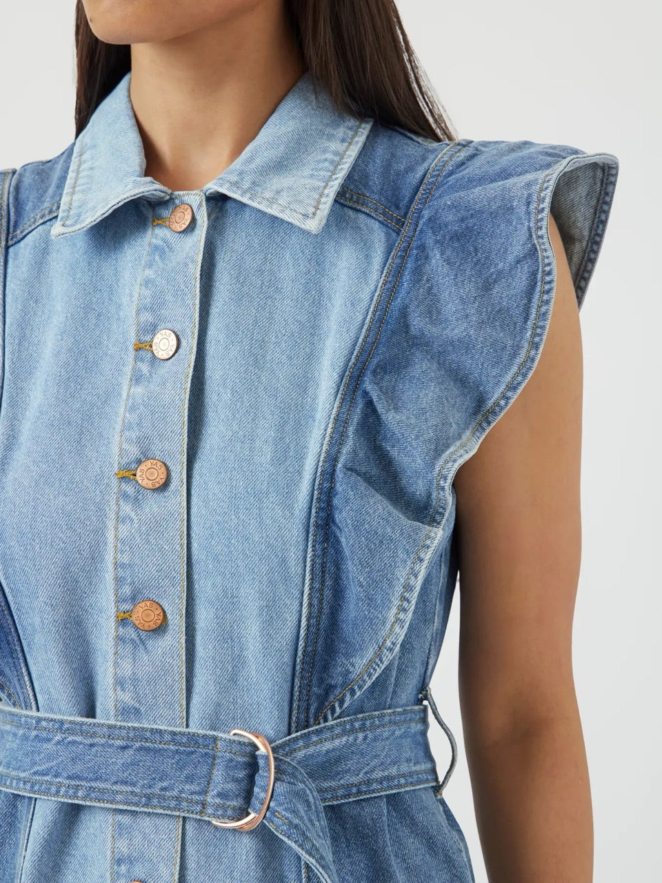 YAS Cawi Denim Klänning