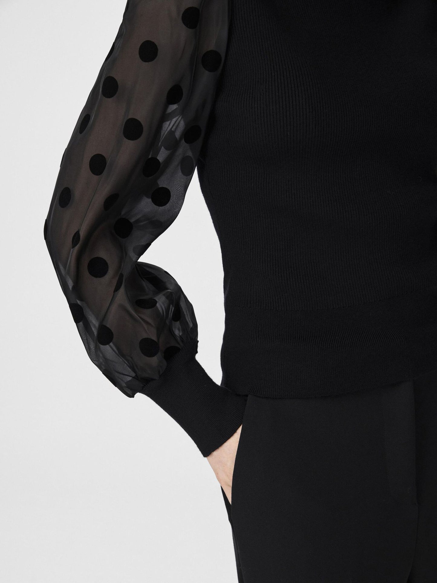 YAS Dotme Knit Pullover