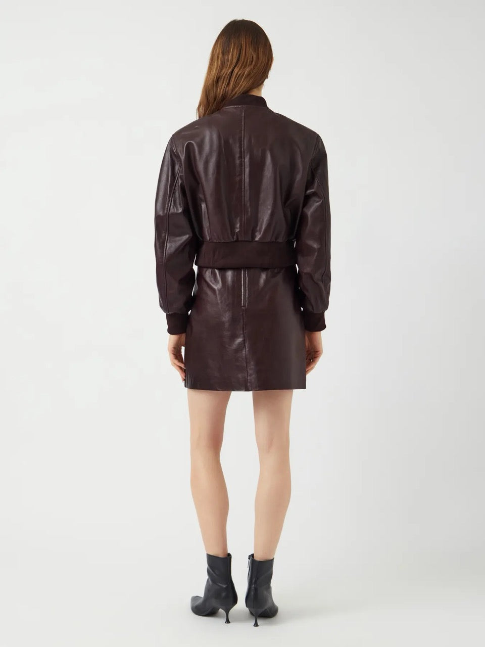 YAS Kala Bomber Leather Jacket