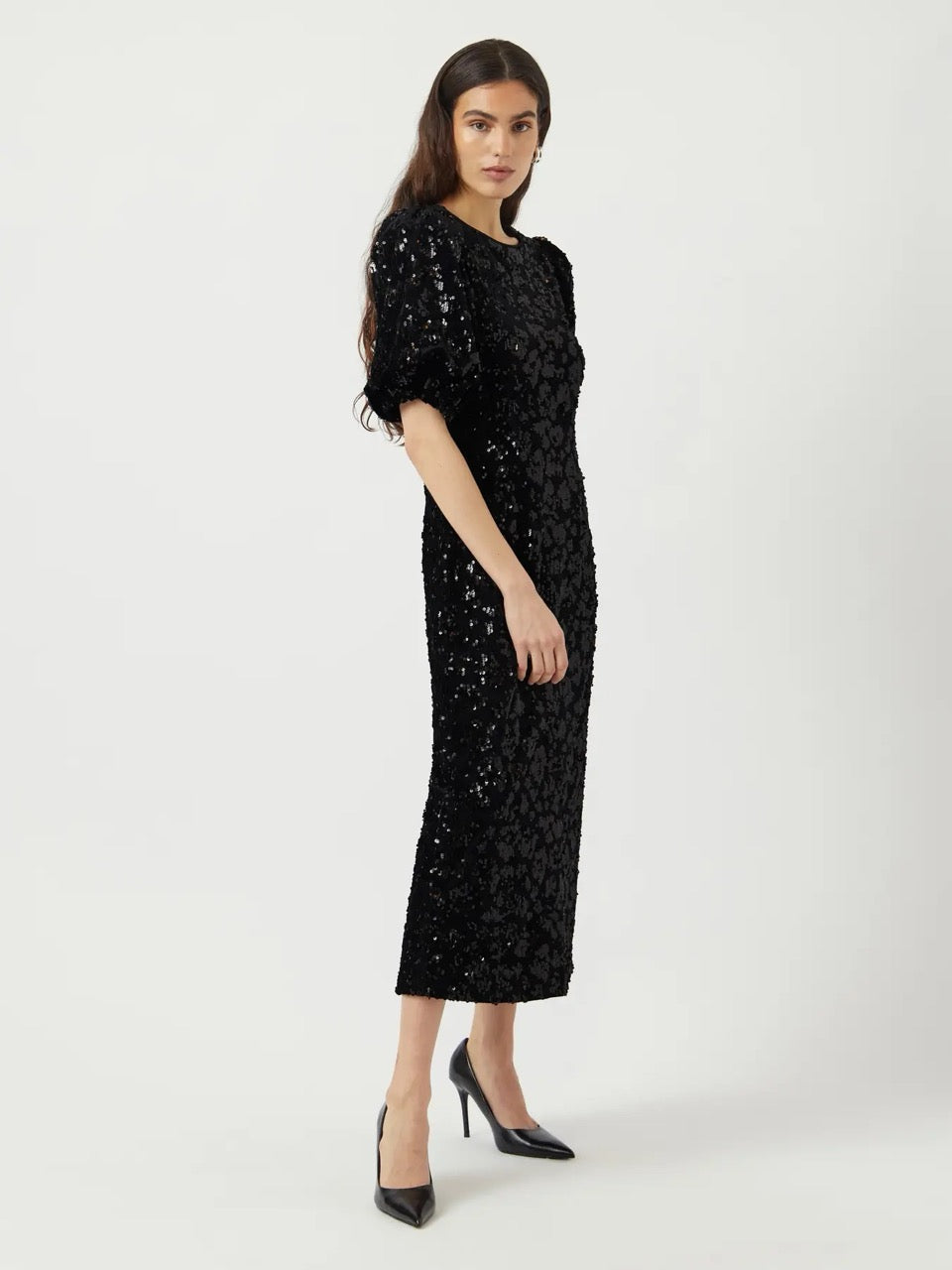 YAS Sofie Sequin Midi Dress
