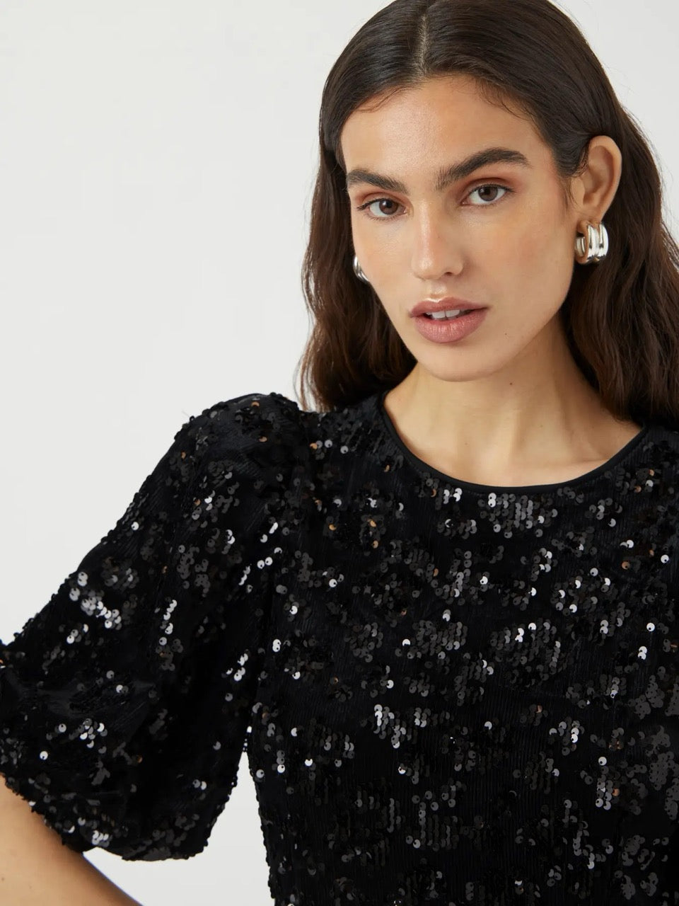 YAS Sofie Sequin Midi Dress