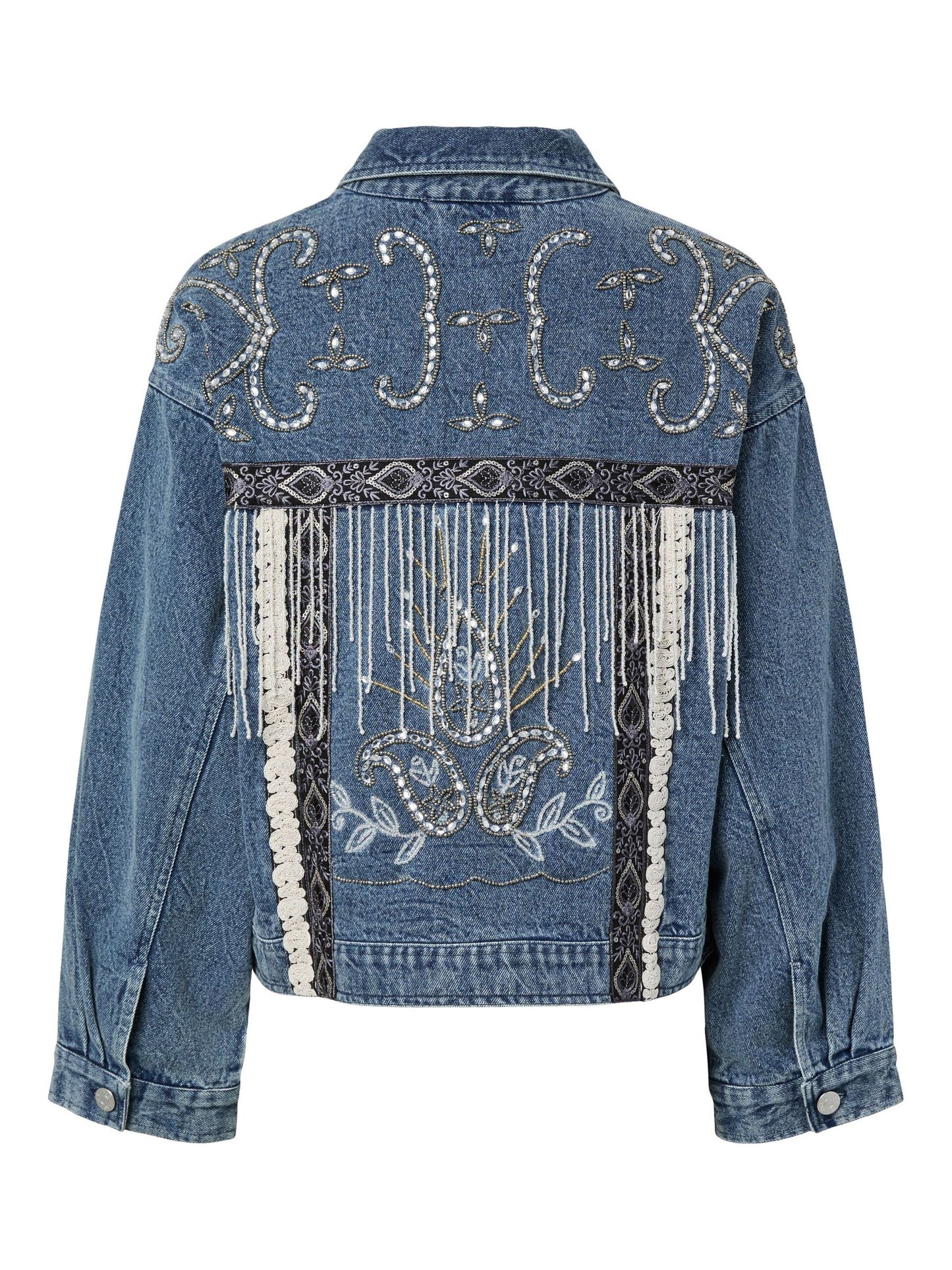 YAS Vision Denim Embroidery Jacket