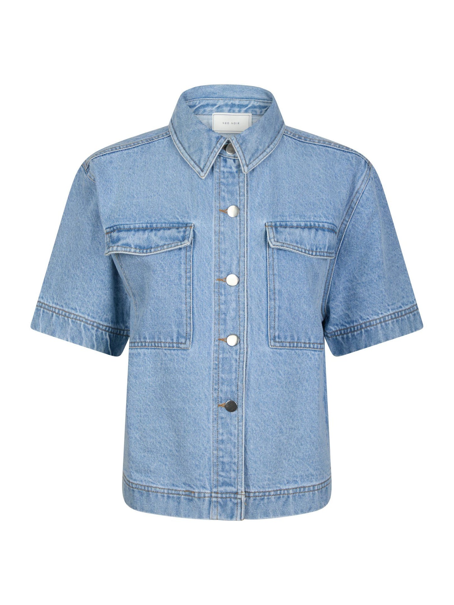 Neo Noir Tiki Denim Shirt