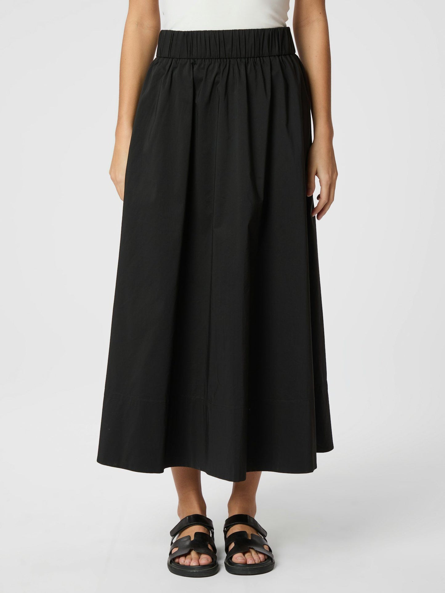 Neo Noir Yara Long Poplin Skirt