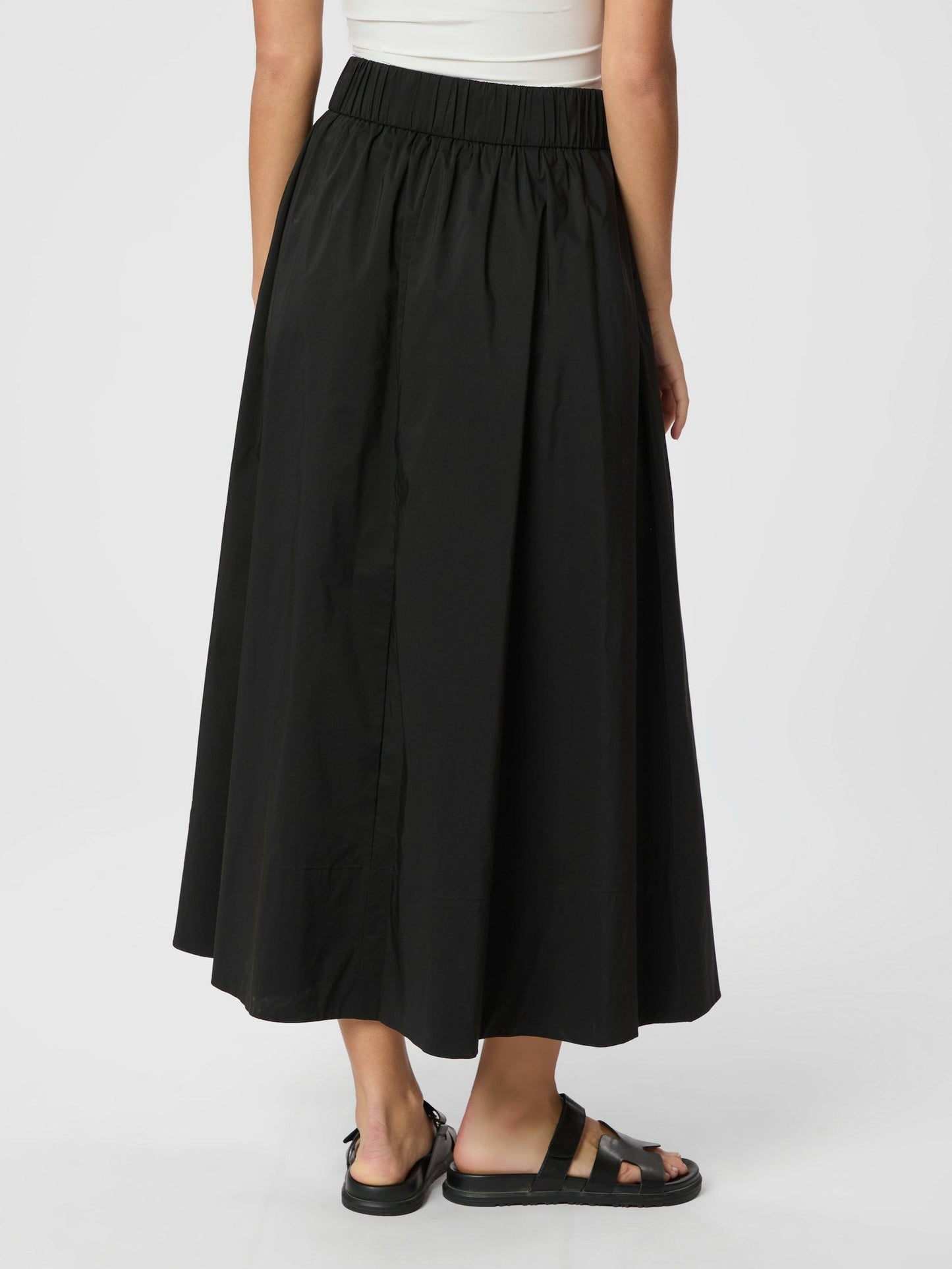 Neo Noir Yara Long Poplin Skirt