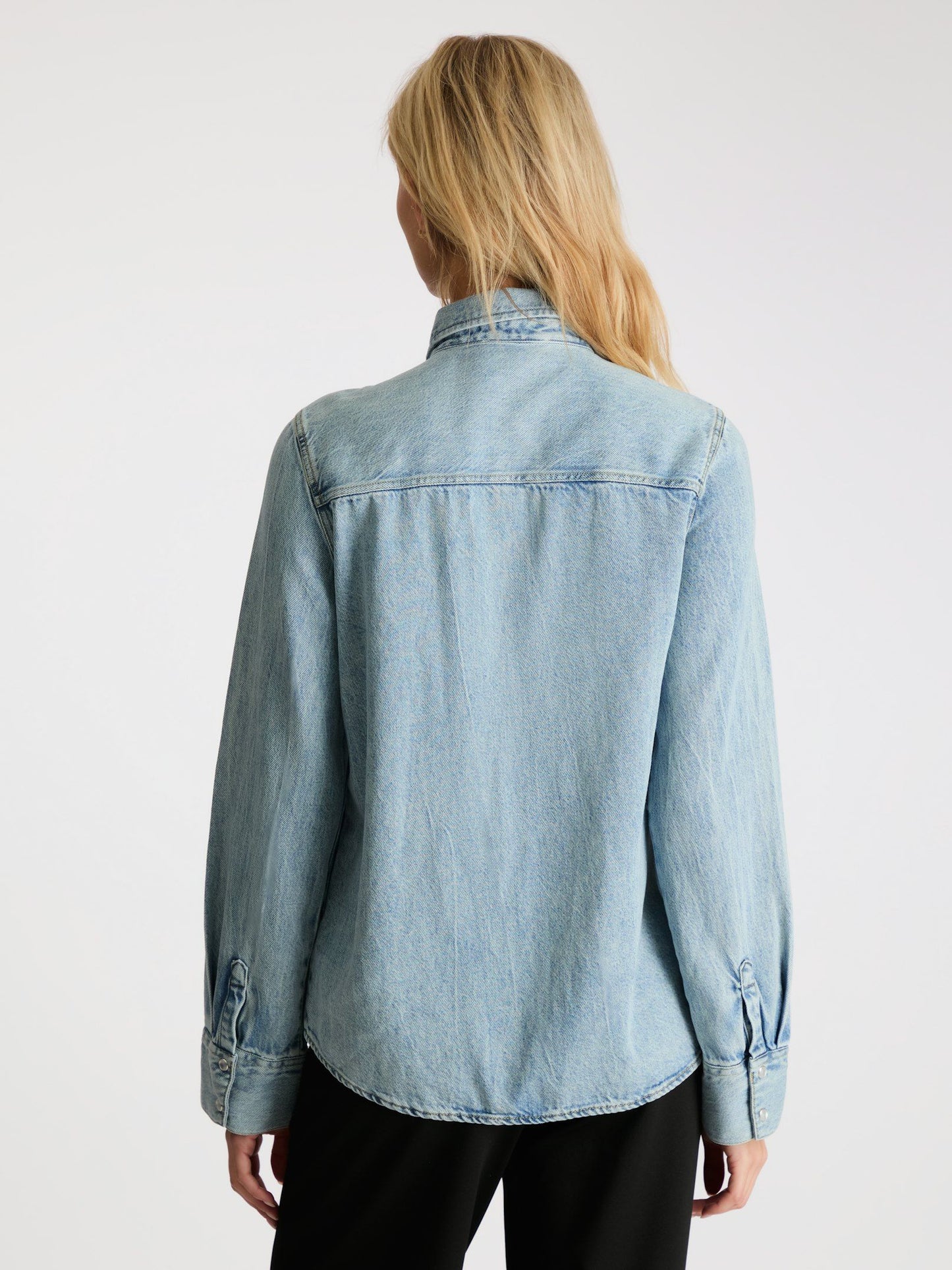 Neo Noir Roger Denim Shirt