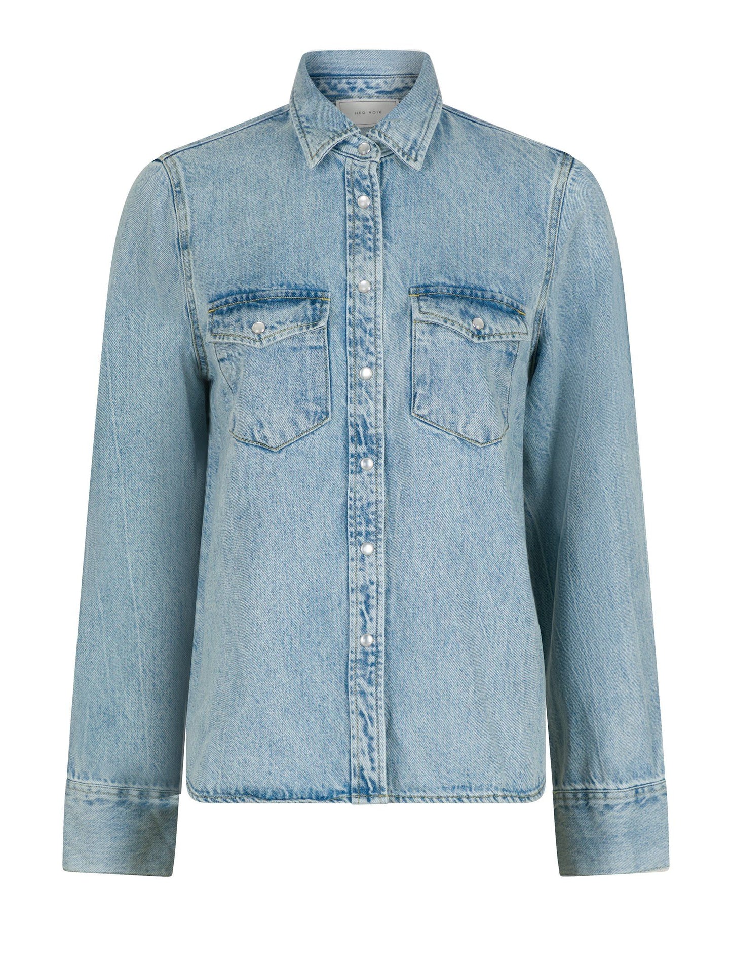 Neo Noir Roger Denim Shirt