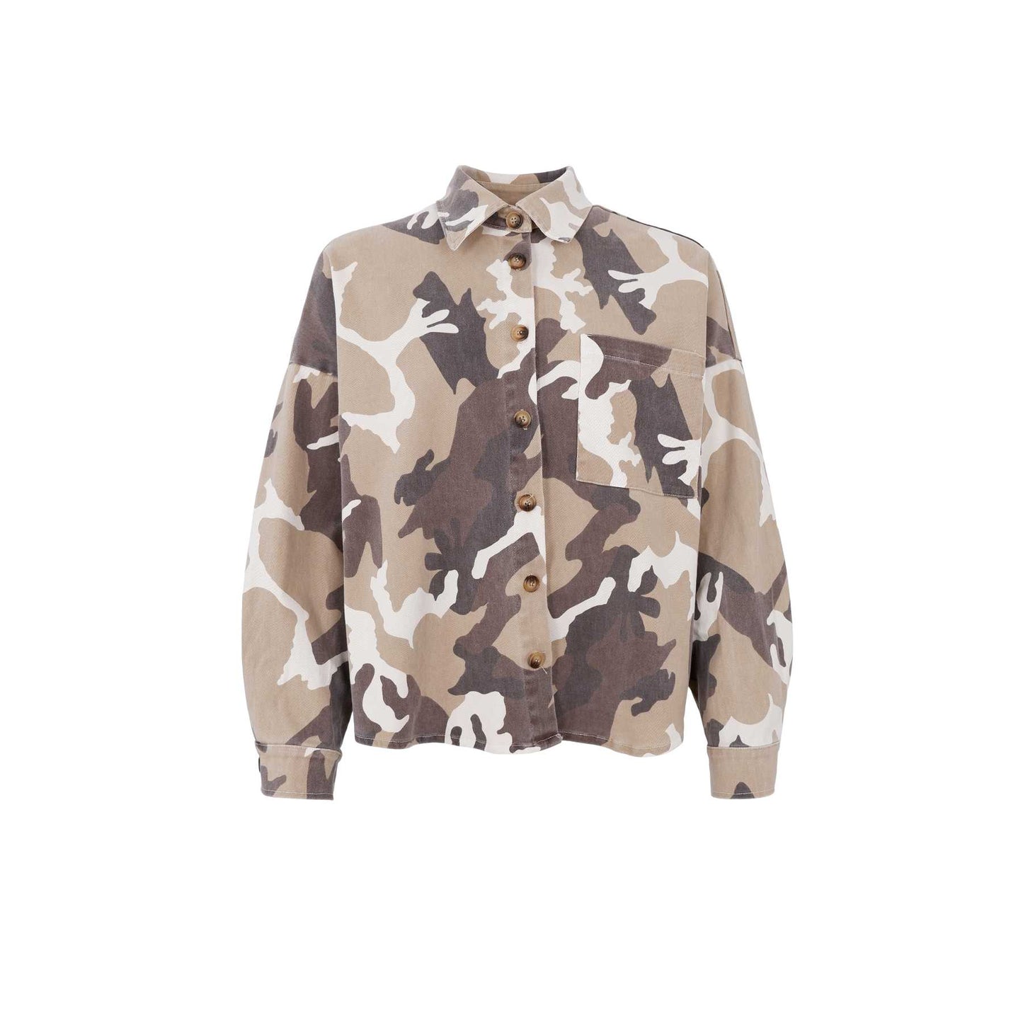 Black Colour Tess Shirt Jacket