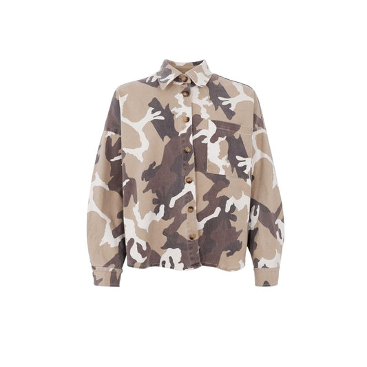 Black Colour Tess Shirt Jacket