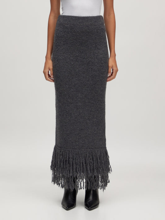 EDITED Jazlyn Alpaca Wool Skirt