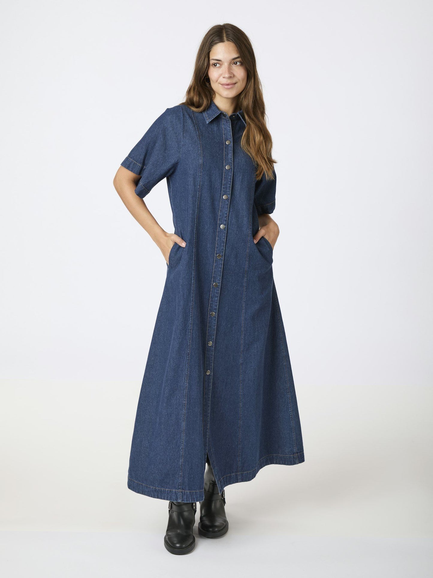 Neo Noir Balli Denim Dress