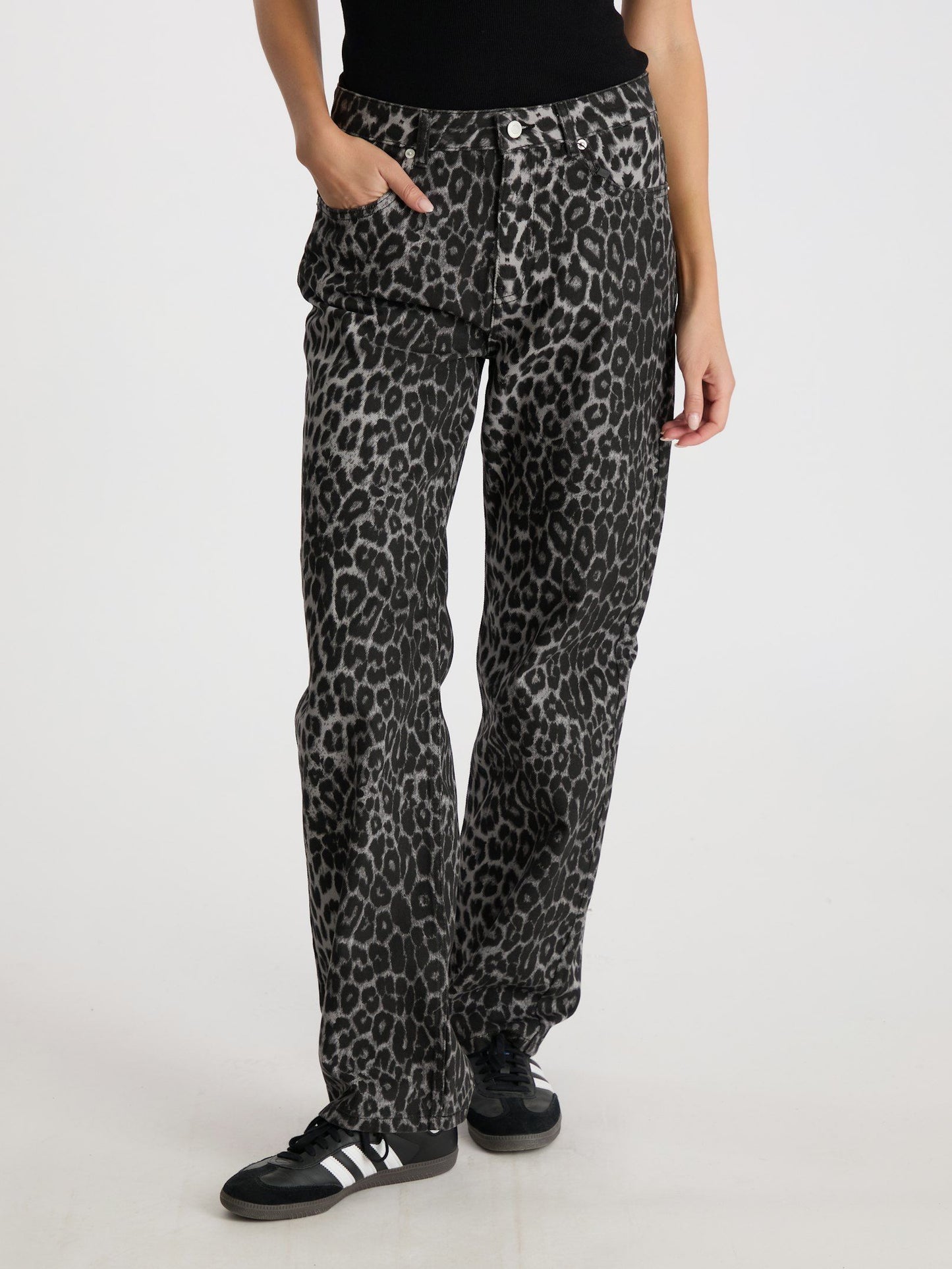 Neo Noir Simona Leopard Jeans