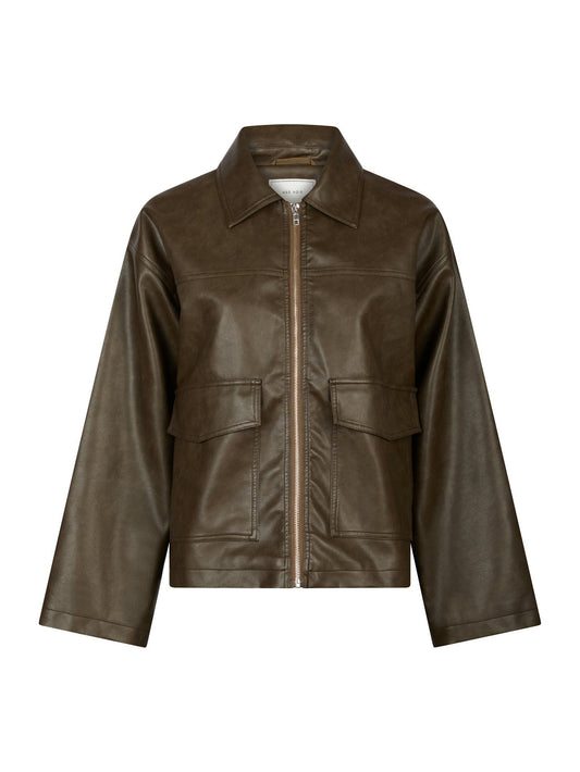 Neo Noir Titan Faux Leather Jacka