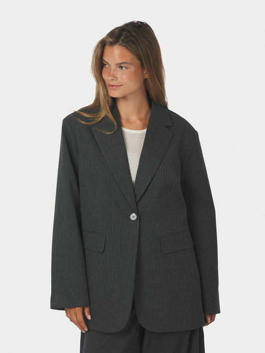 Neo Noir Aarielle Slim Pinstripe Blazer