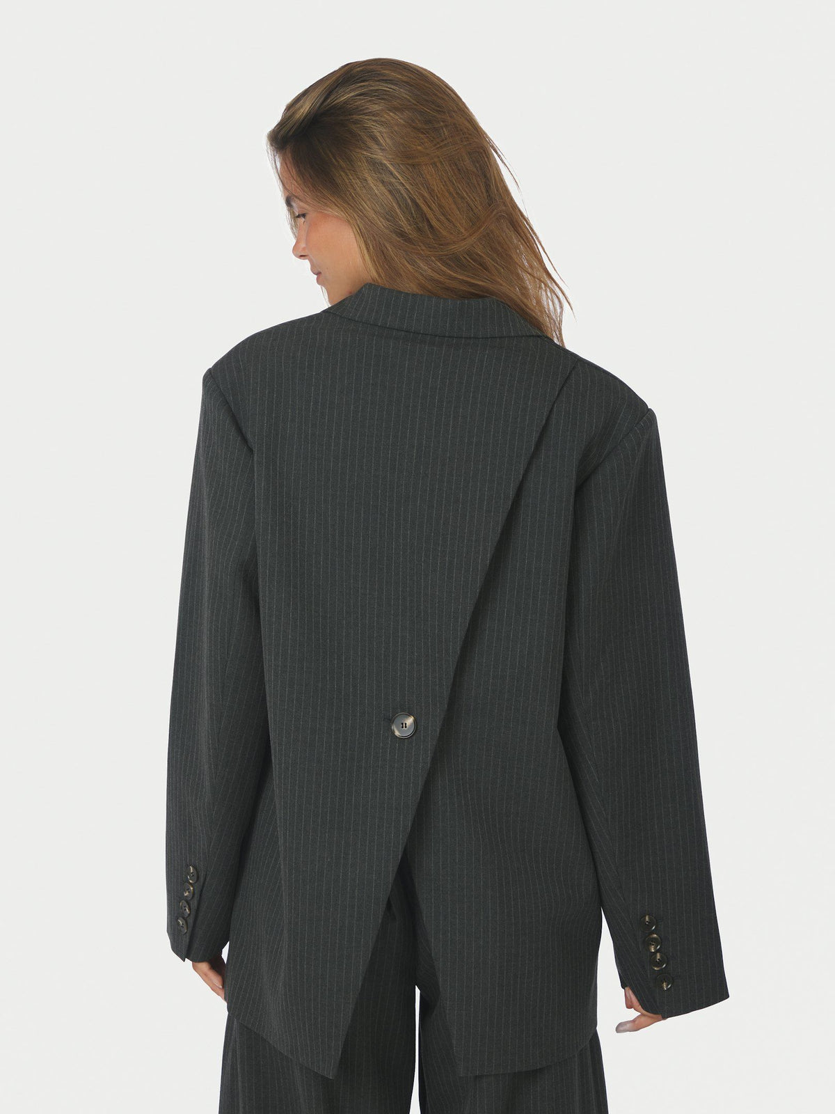 Neo Noir Aarielle Slim Pinstripe Blazer