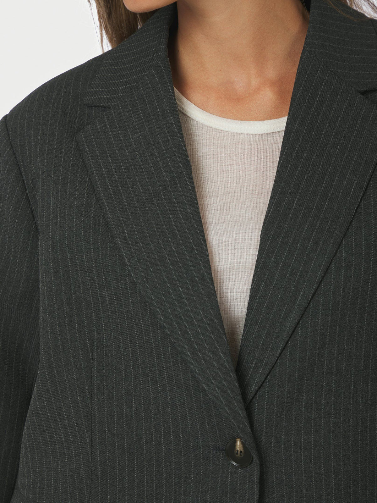 Neo Noir Aarielle Slim Pinstripe Blazer