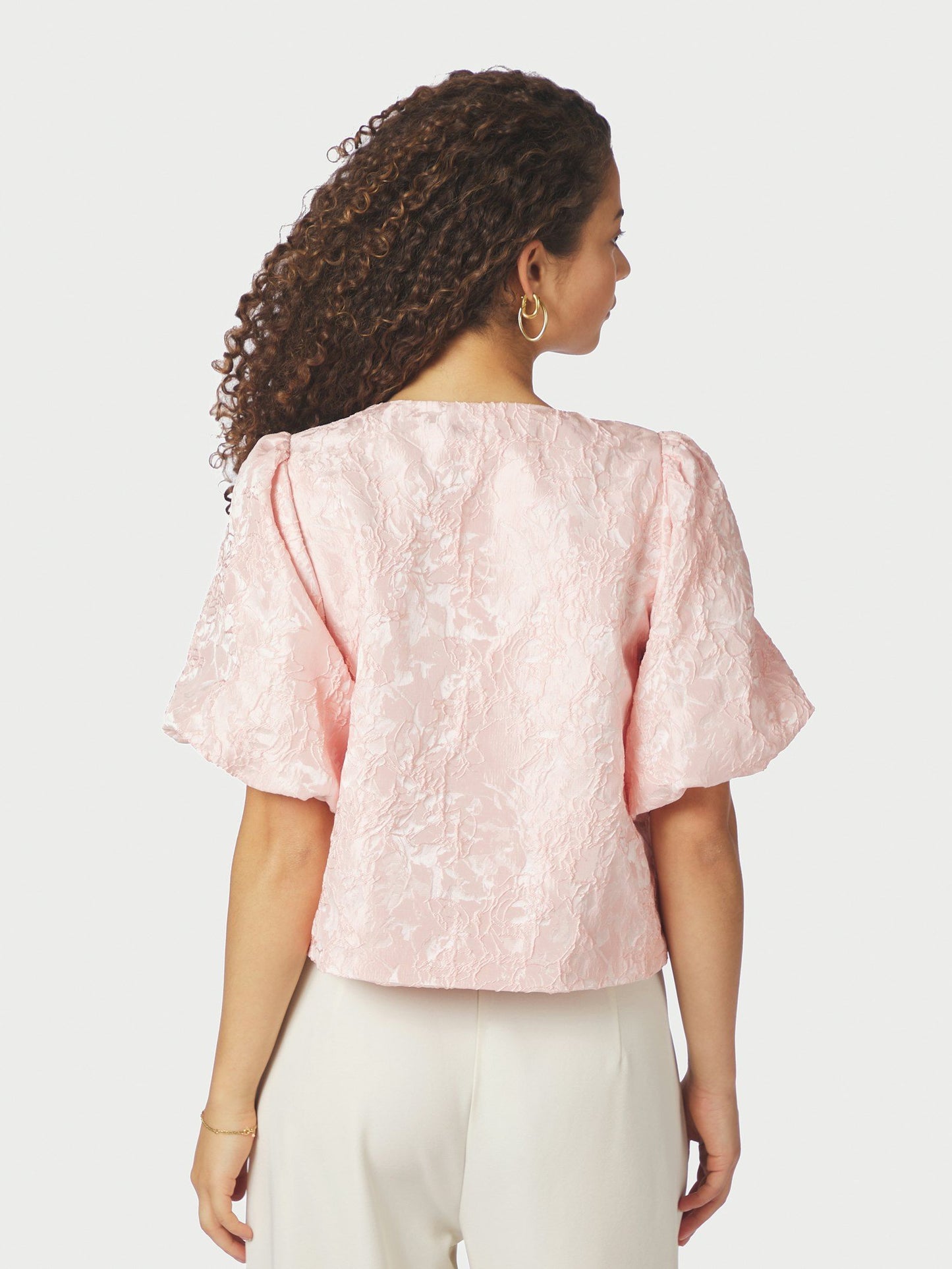 Neo Noir Aisa Soft Brocade Blouse