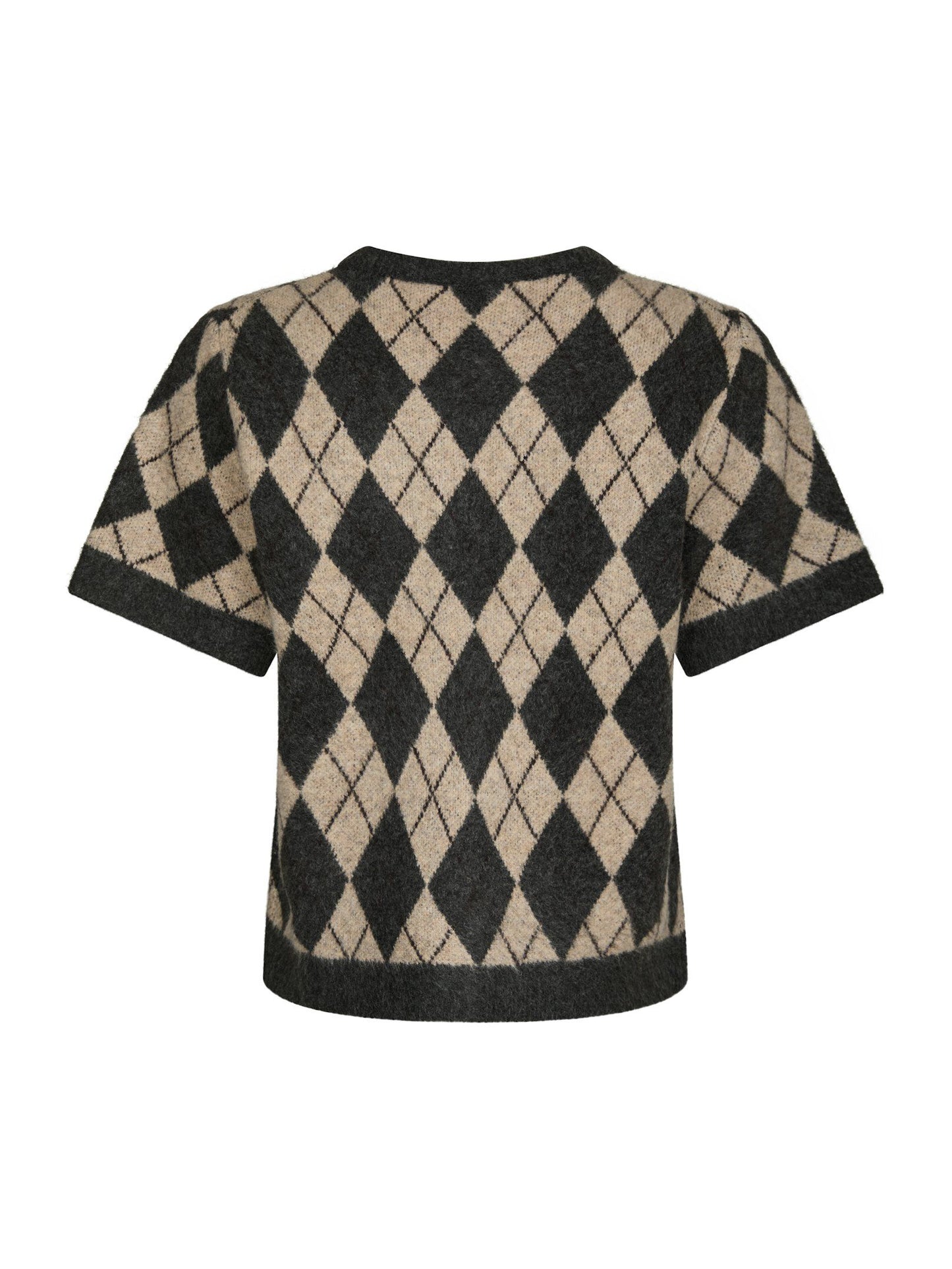 Neo Noir Allestar Check Knit Cardigan