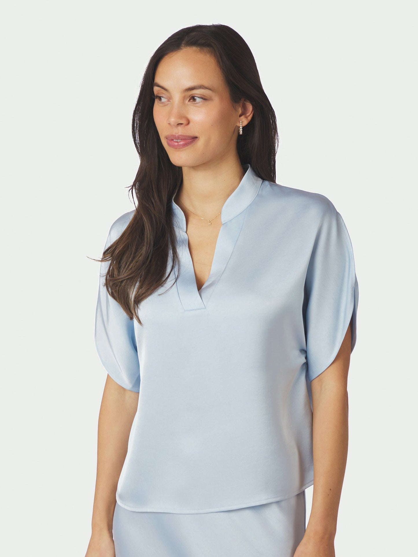 Neo Noir Anelle Heavy Sateen Blouse