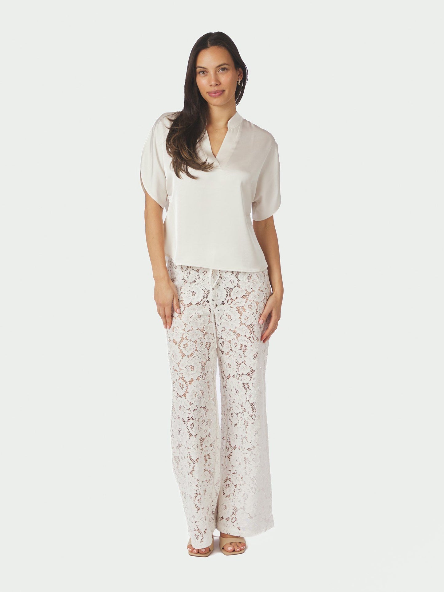 Neo Noir Anelle Heavy Sateen Blouse
