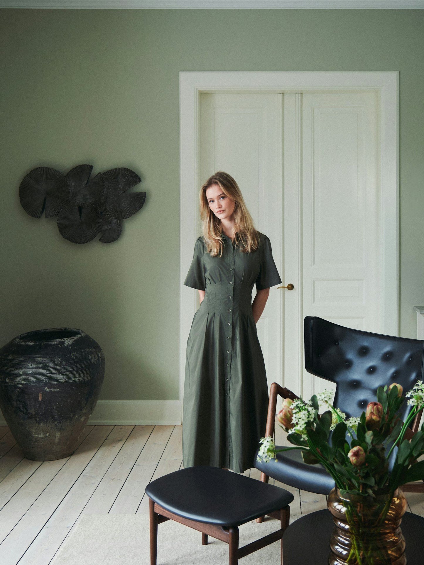 Neo Noir Baia Poplin Dress