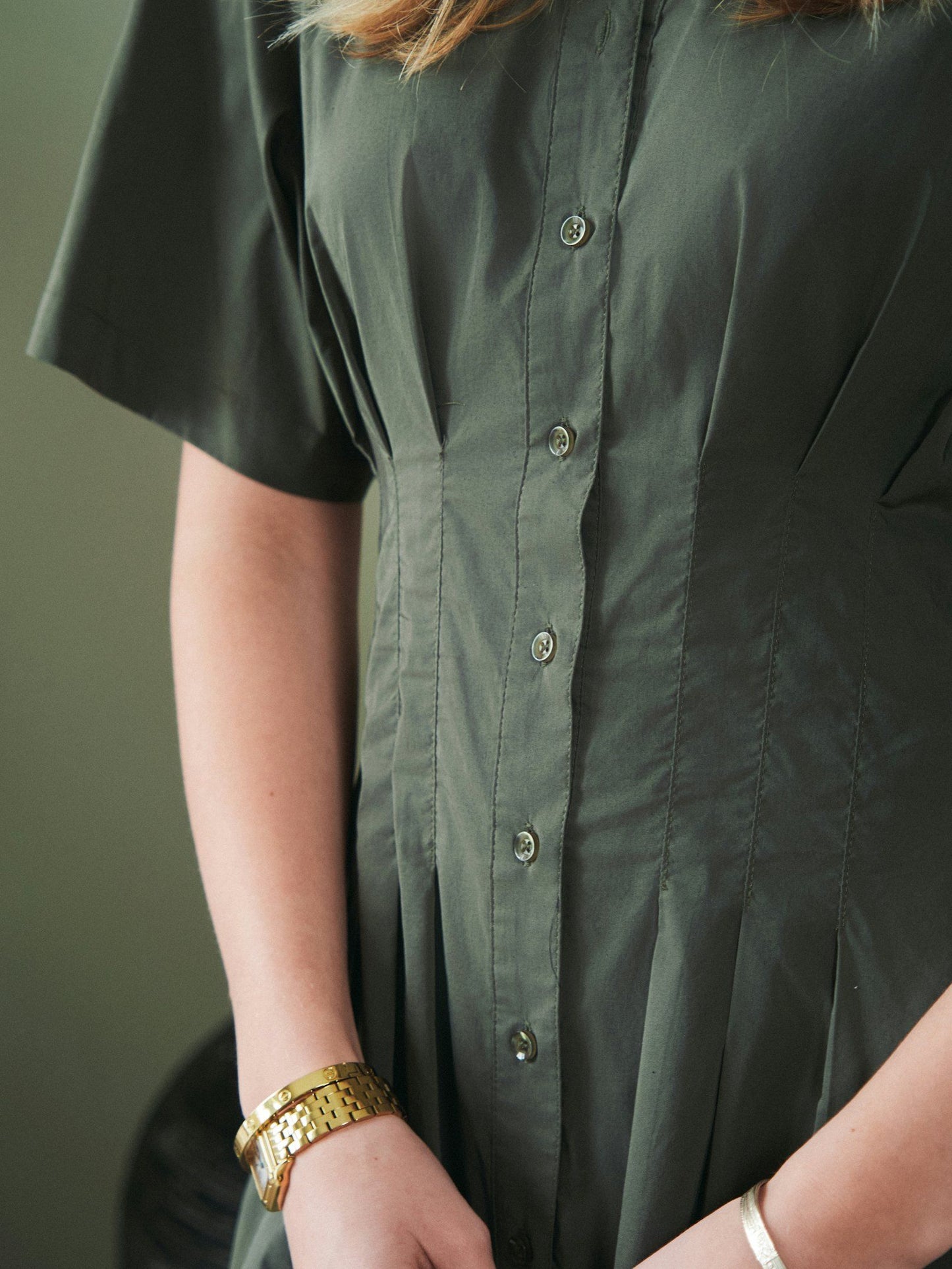 Neo Noir Baia Poplin Dress