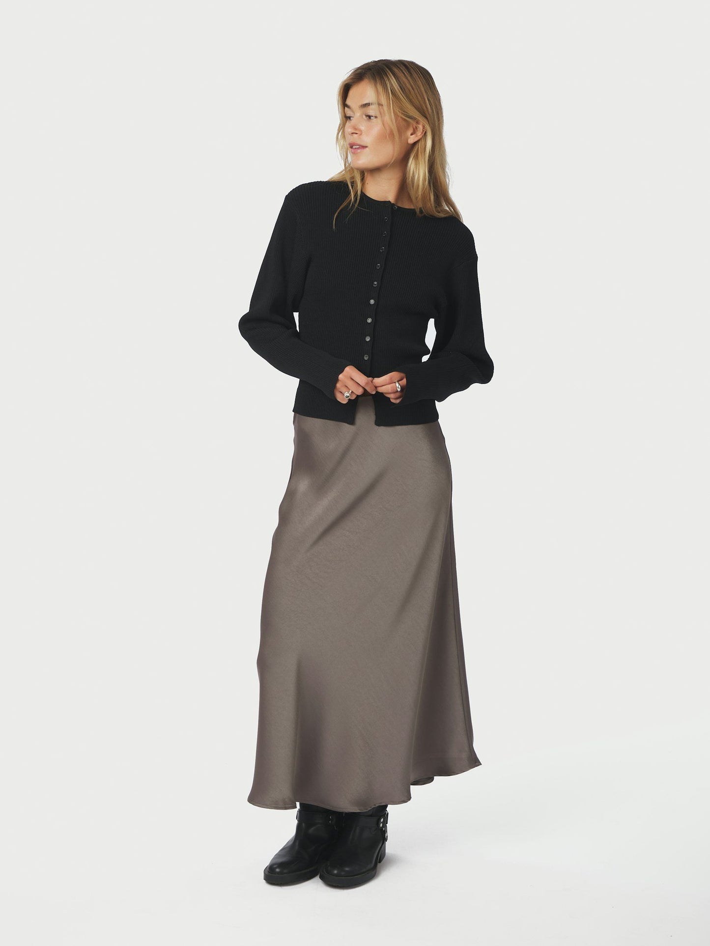 Neo Noir Briano Stitch Knit Cardigan