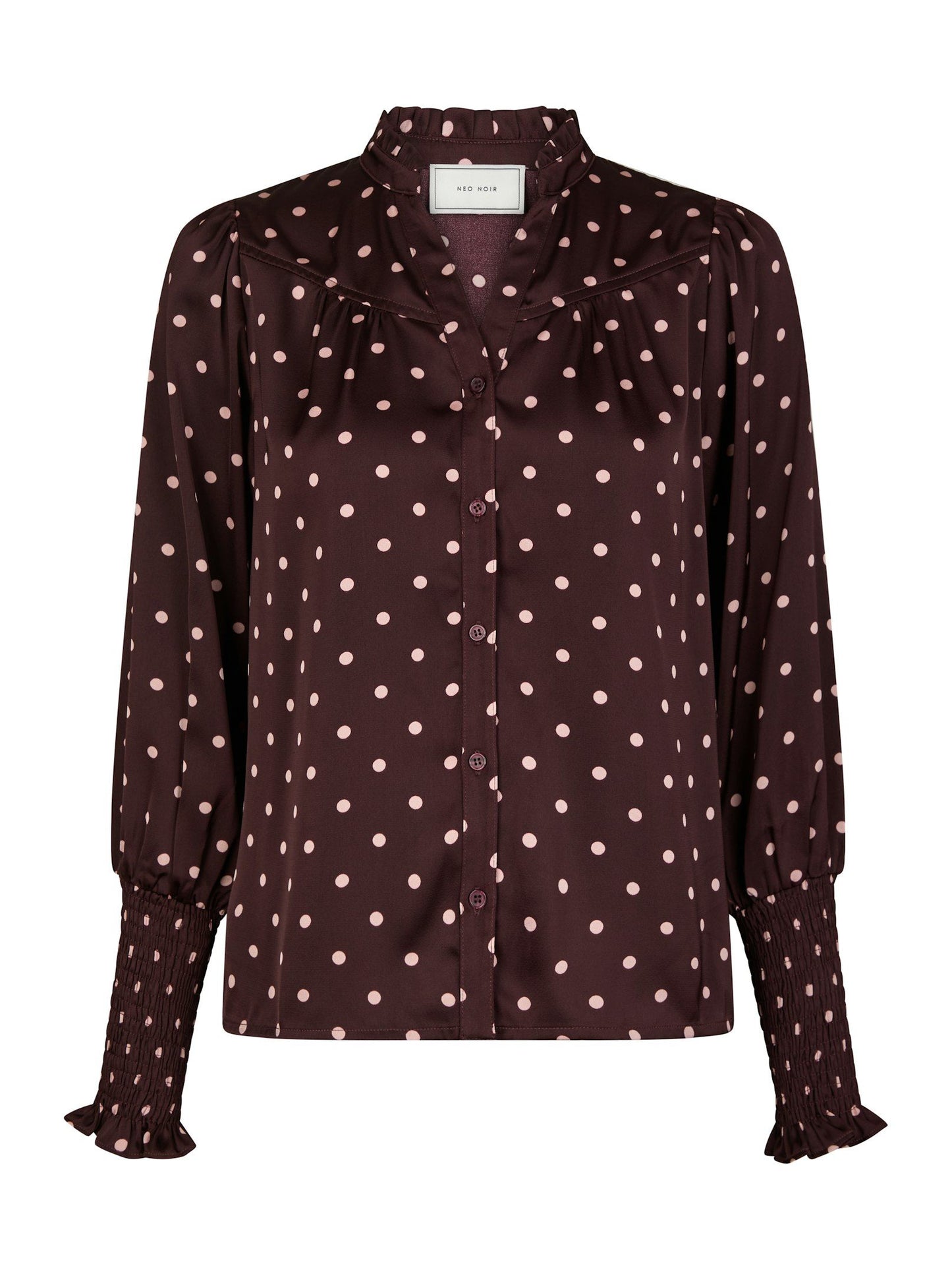 Neo Noir Camisa Dot Blouse